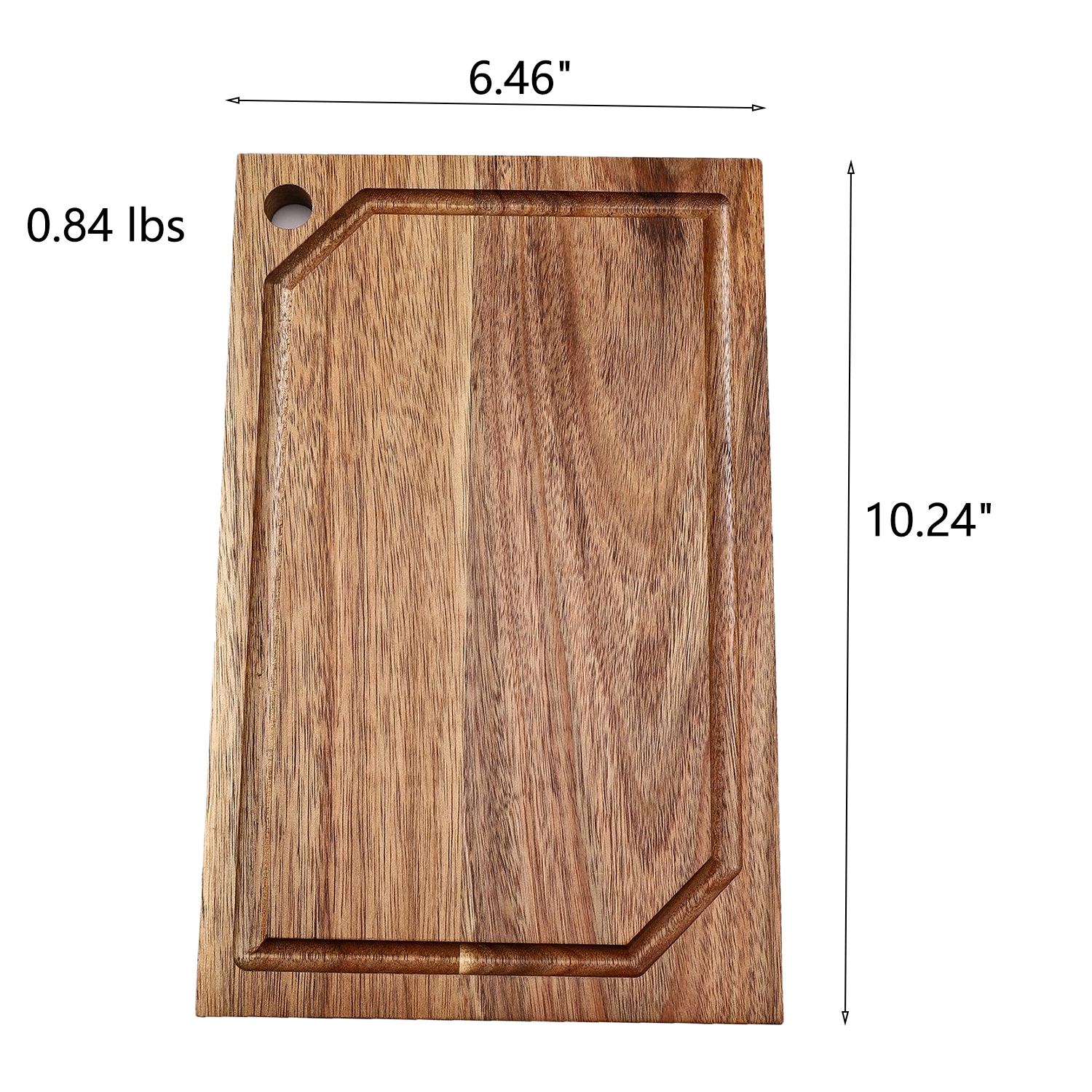 Eco-friendly Natural Acacia Wood Slot Cutting Board 15