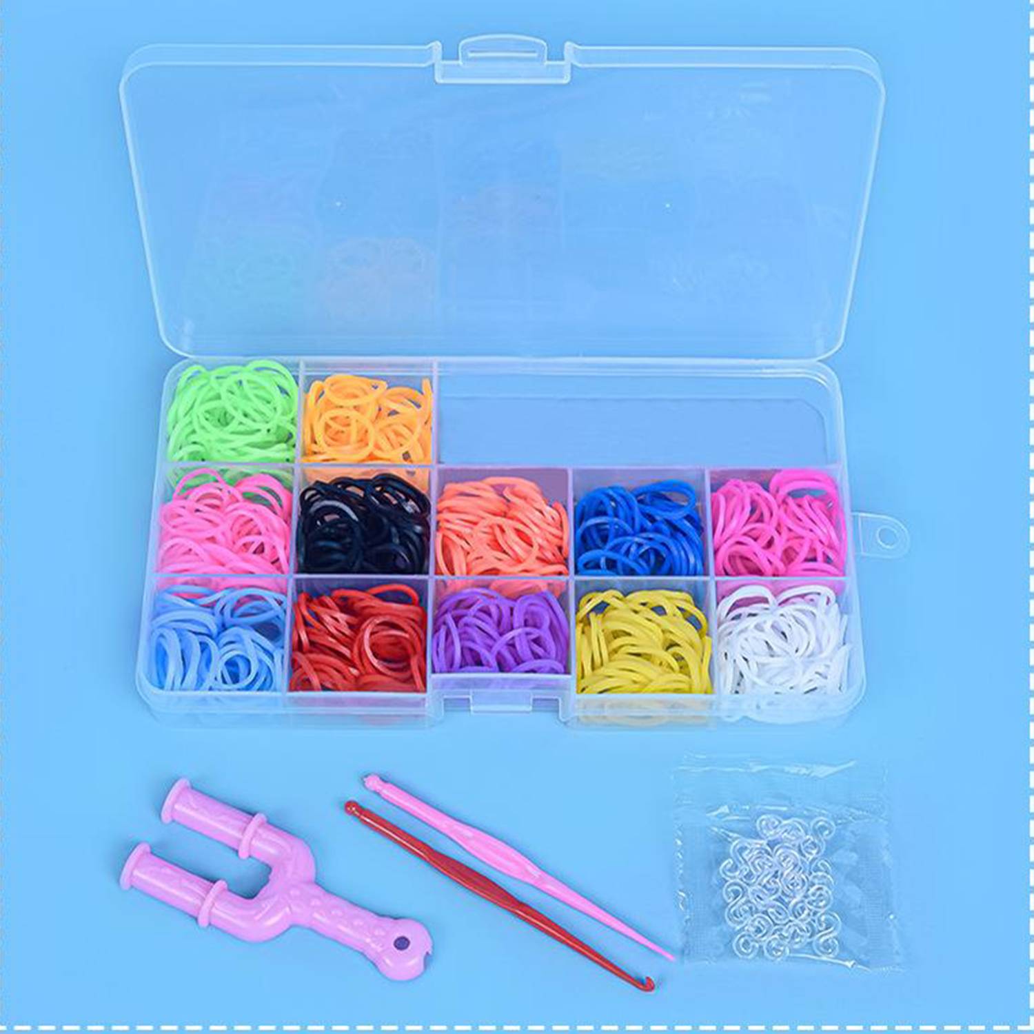 15 Small Grid Rubber Band Bracelet Kit 2