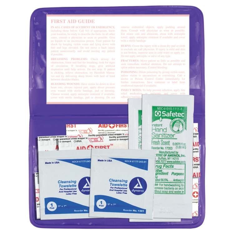 "MESS-NO-MORE XL" 10 Piece Stay Clean First Aid Kit 16