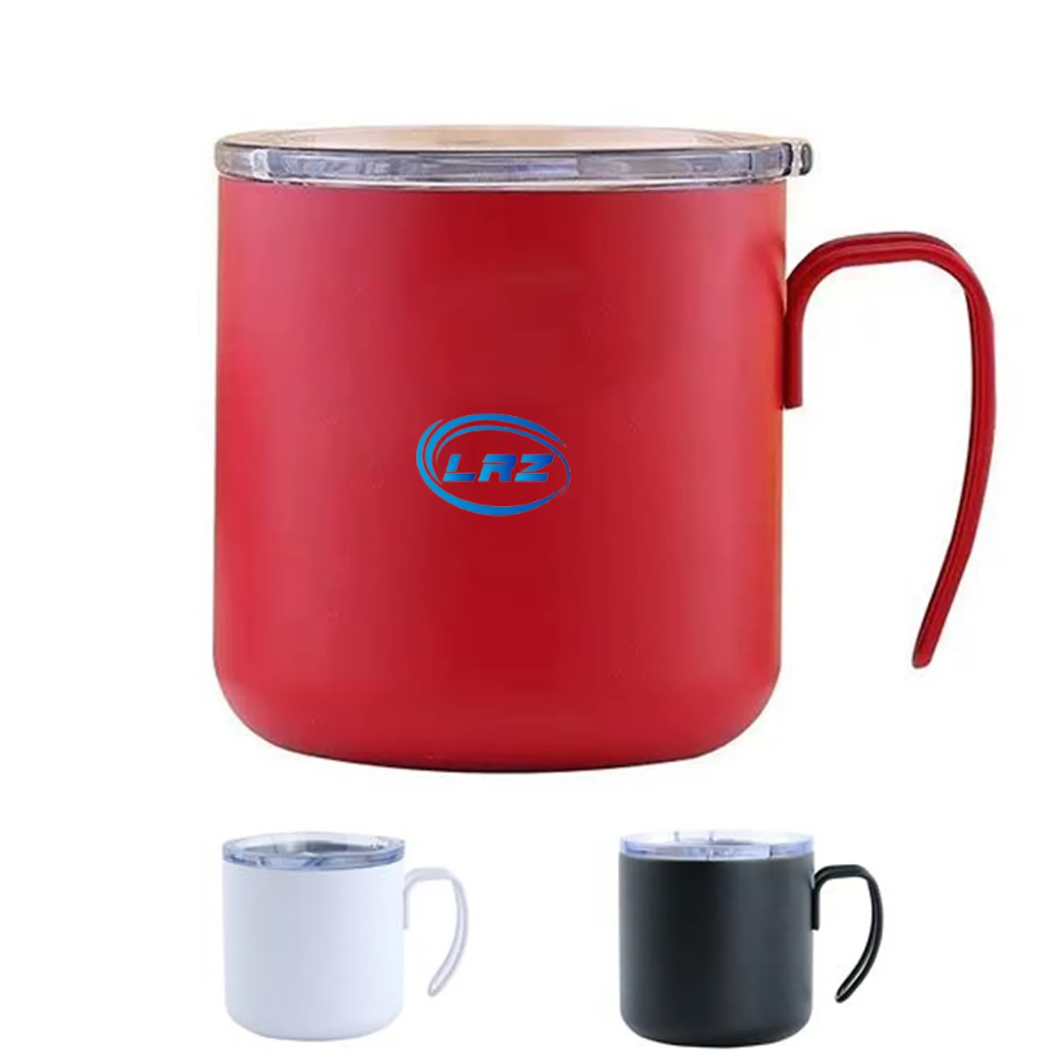 12Oz Stainless Steel 2-Layer Vacuum Insulation Cup W/ Lid 2