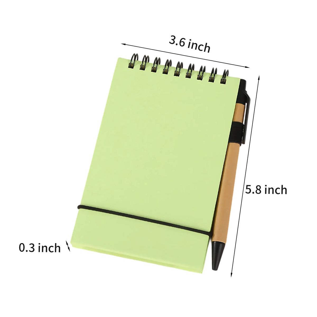 Travel Size Notebook with Pen and Cardboard Cover 2