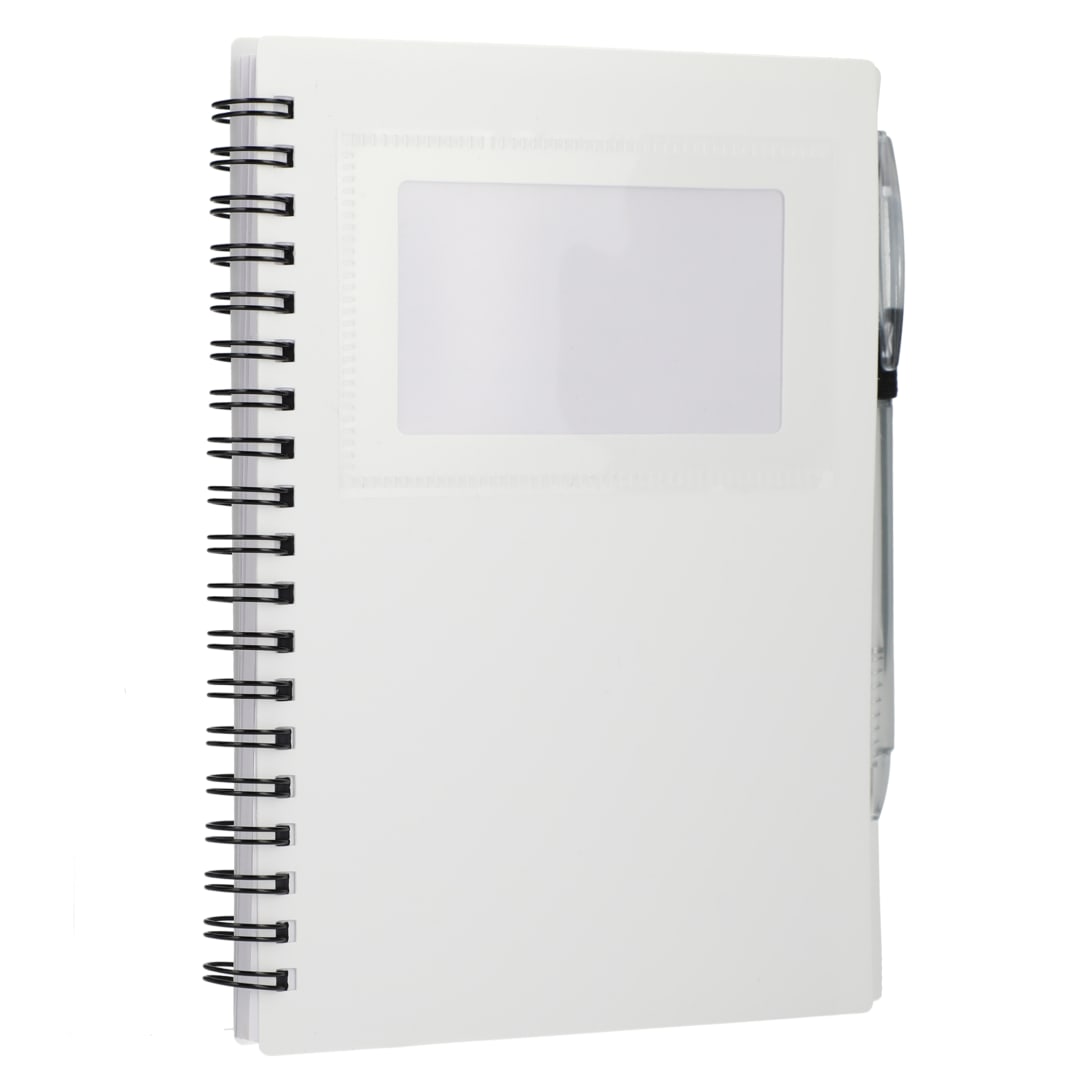 FSC® Recycled 5" x 7" Star Spiral Notebook with Pe 6