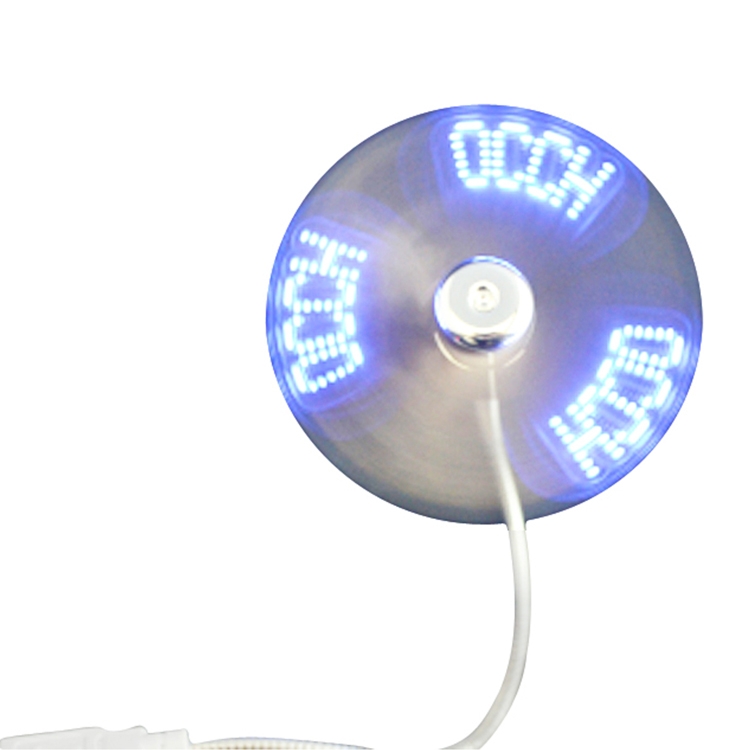Custom USB LED Message Fan W/Up To Six Programmable Lines Of Messages 12