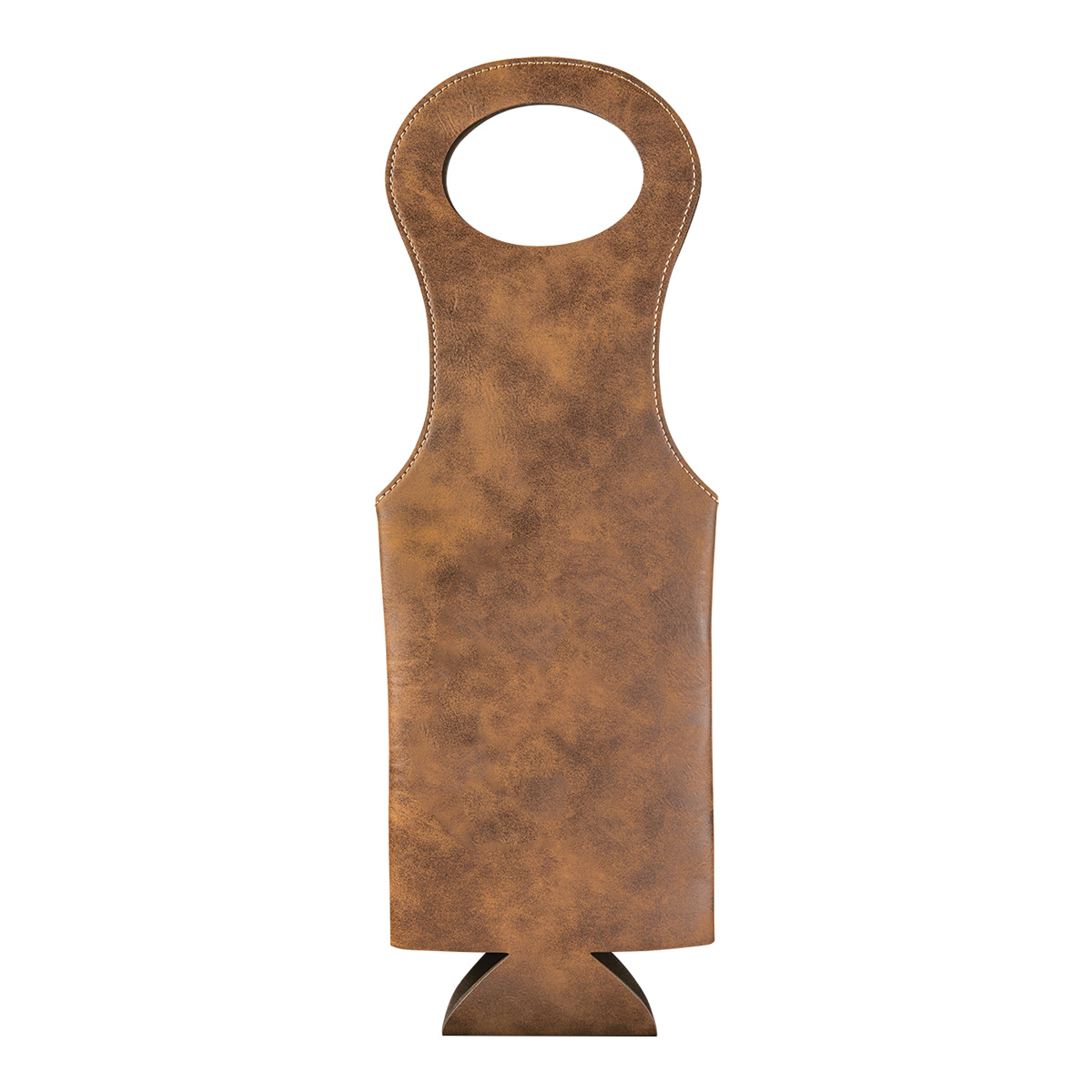 Rustic/Gold Leatherette Wine Bag 2