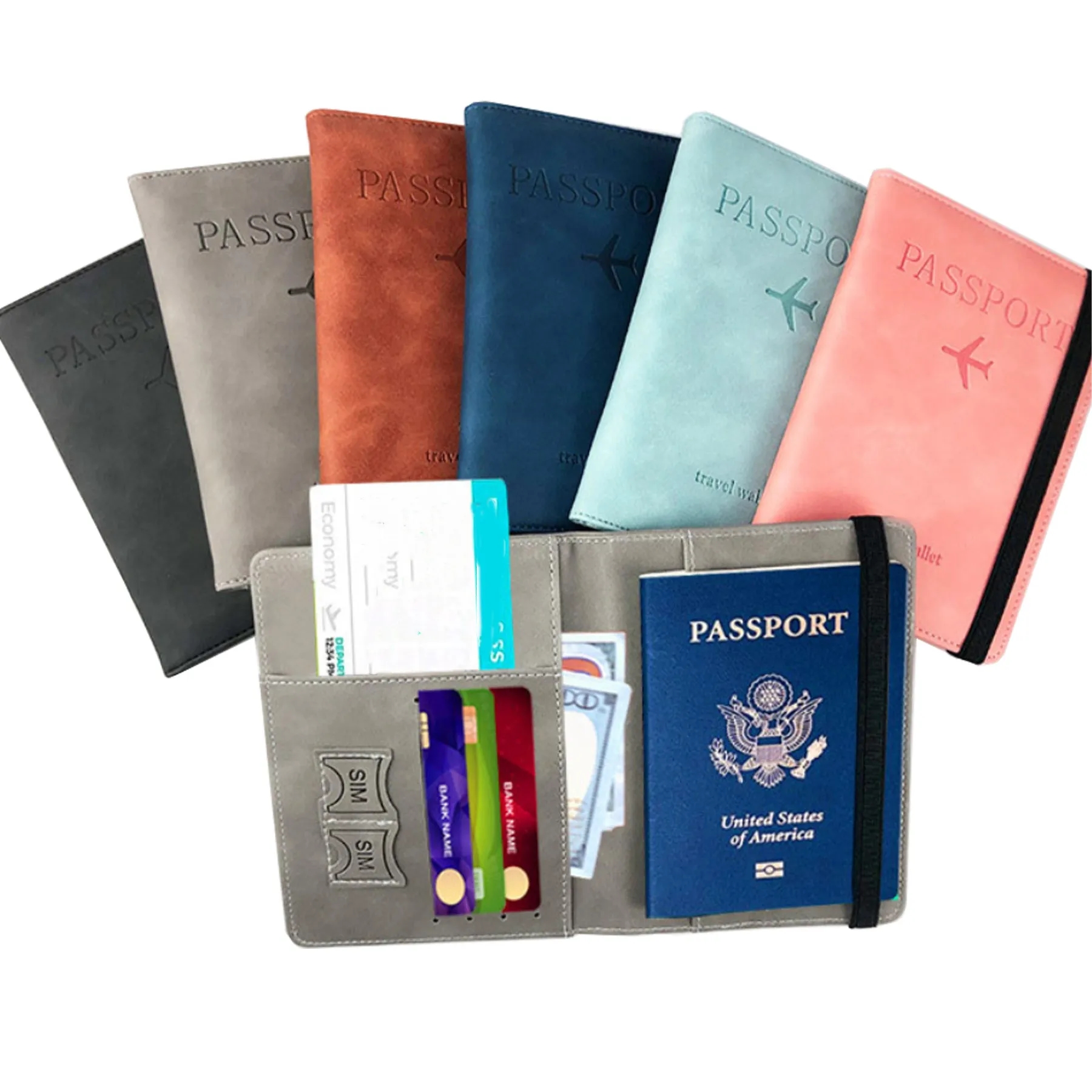 PU Leather Passport Protective Cover 5