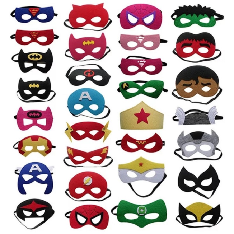 Superhero Felt Mask For Children Cosplay 3