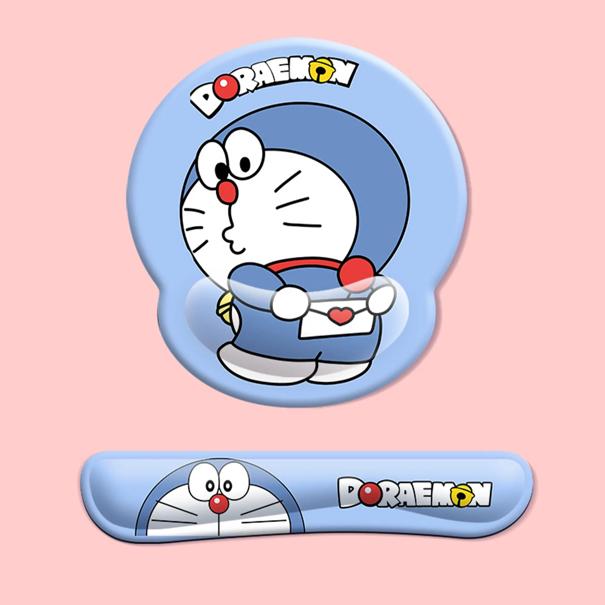 Ergonomic Two Piece Rubber Wrist Rest Mouse Pad Set 13