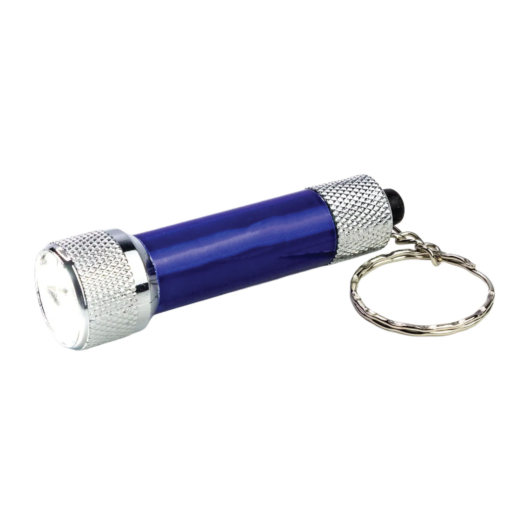 2 3/4" Blue 5-LED Flashlight with Keychain 3