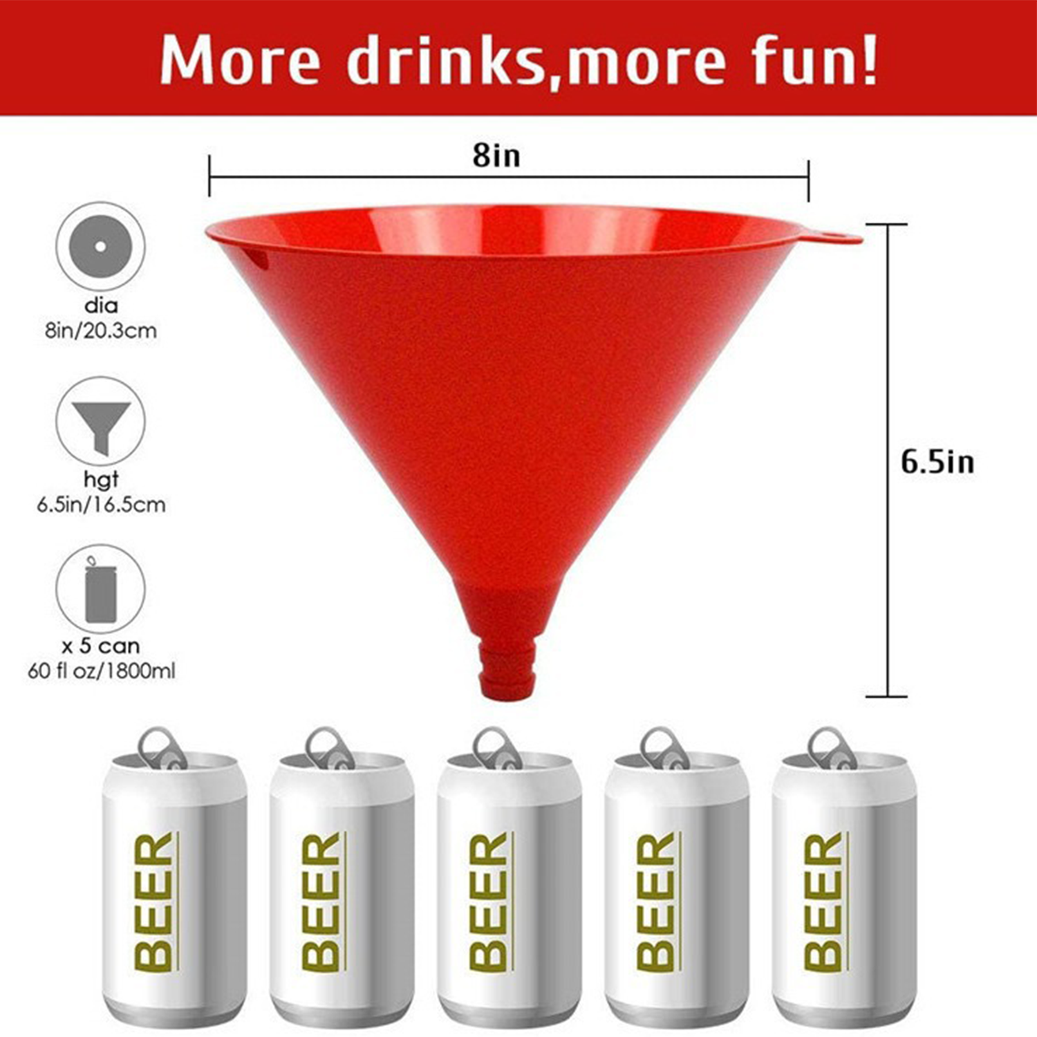 Beer beverage funnel 3