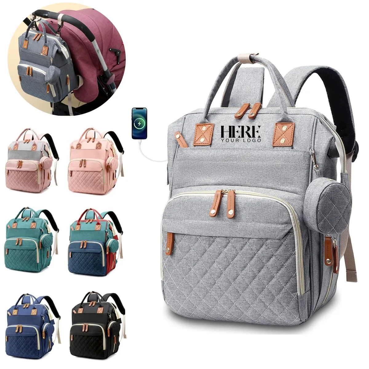 Multifunction Diaper Bag Backpack 2