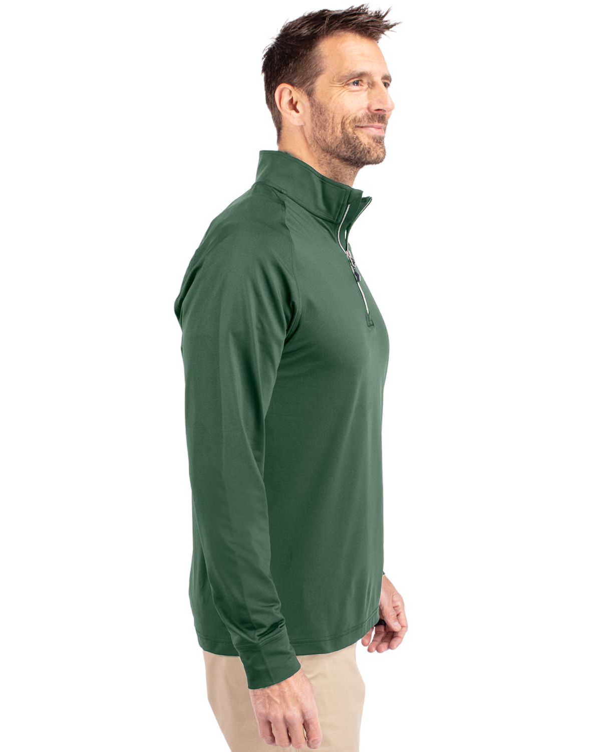 Cutter & Buck Adapt Recycled Soft Knit Stretch  Mens Quarter Zip Pullover 37