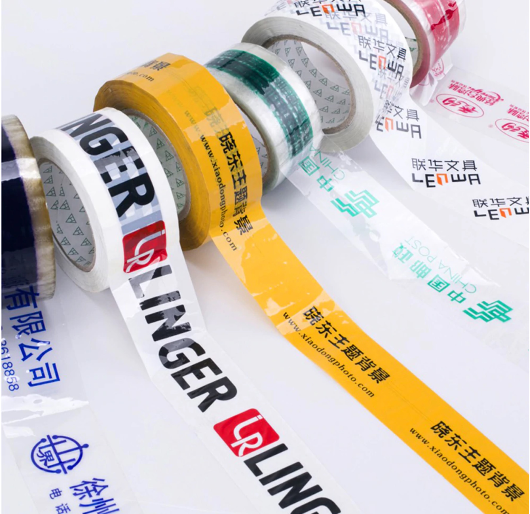 2" W x 55 Yards PMS Color Match Custom Packaging Box Tape