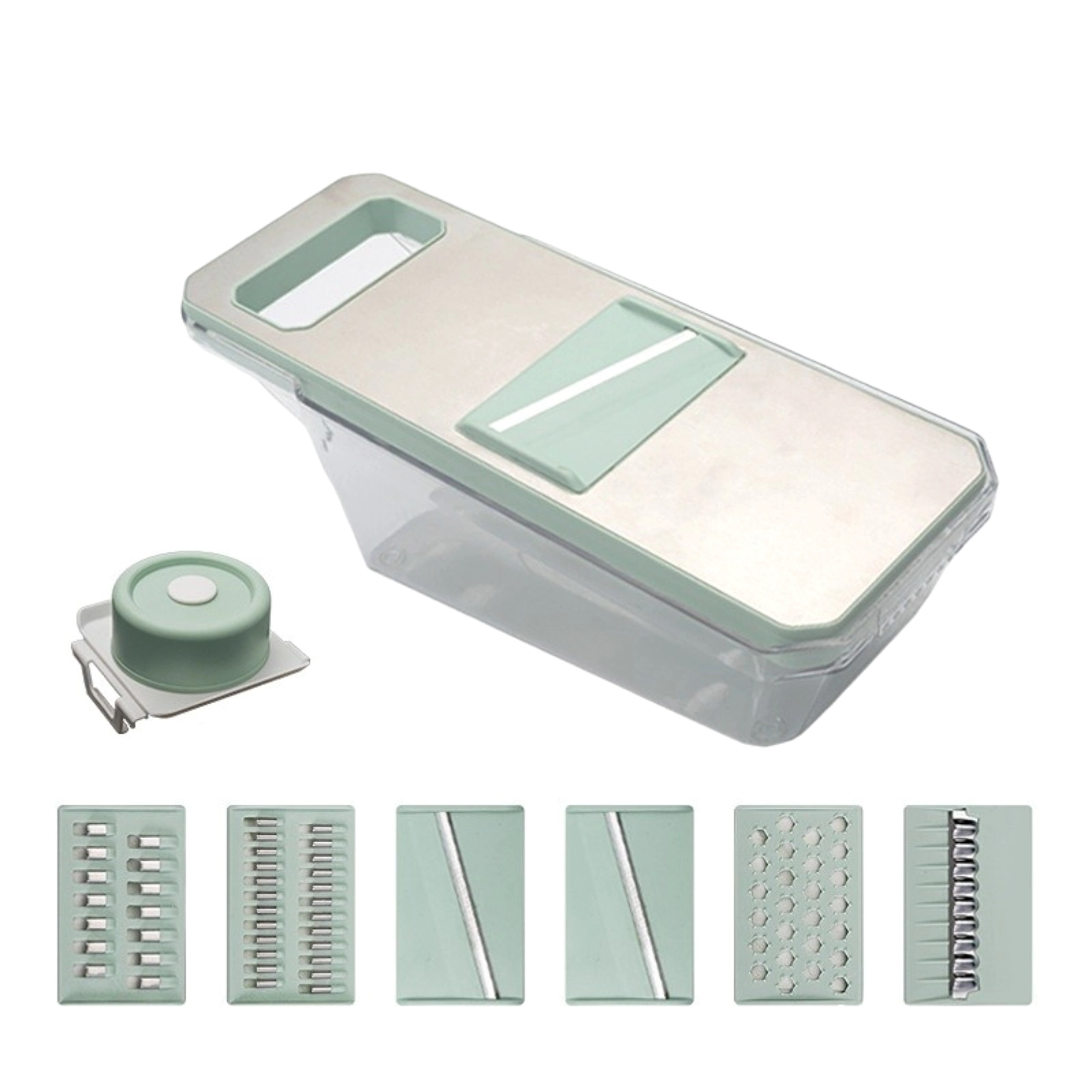 Household Stainless Steel Shredder With Kitchen Container 4