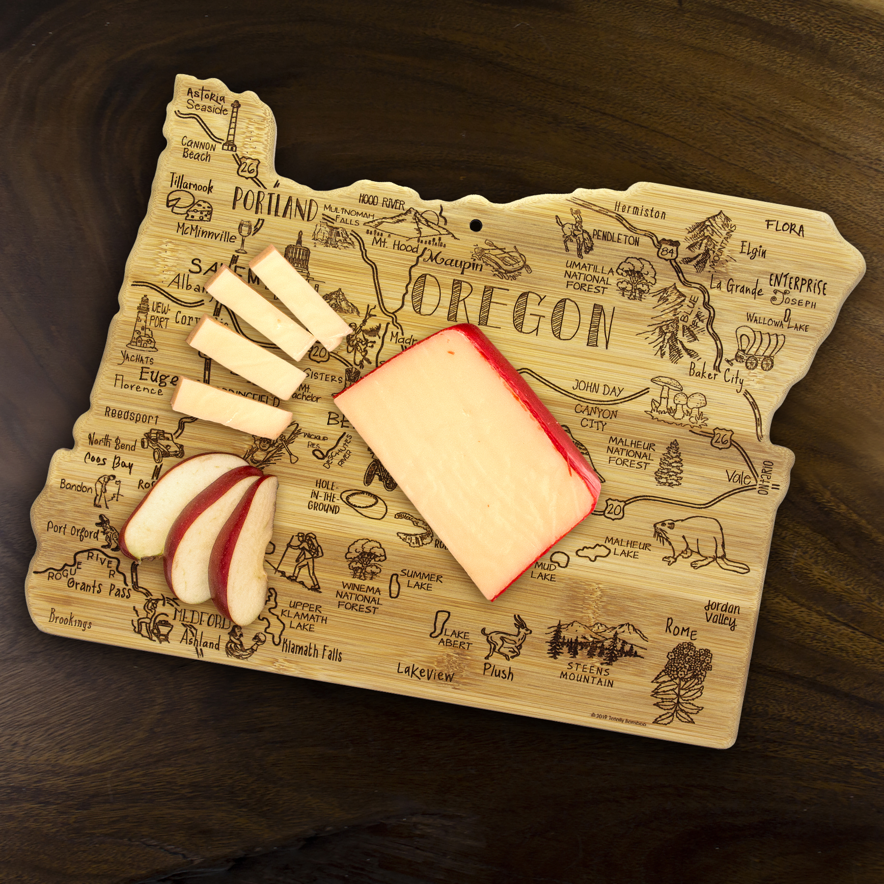 Destination Oregon Cutting & Serving Board 4