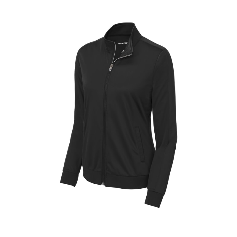 Sport-Tek Ladies Tricot Sleeve Stripe Track Jacket. 31