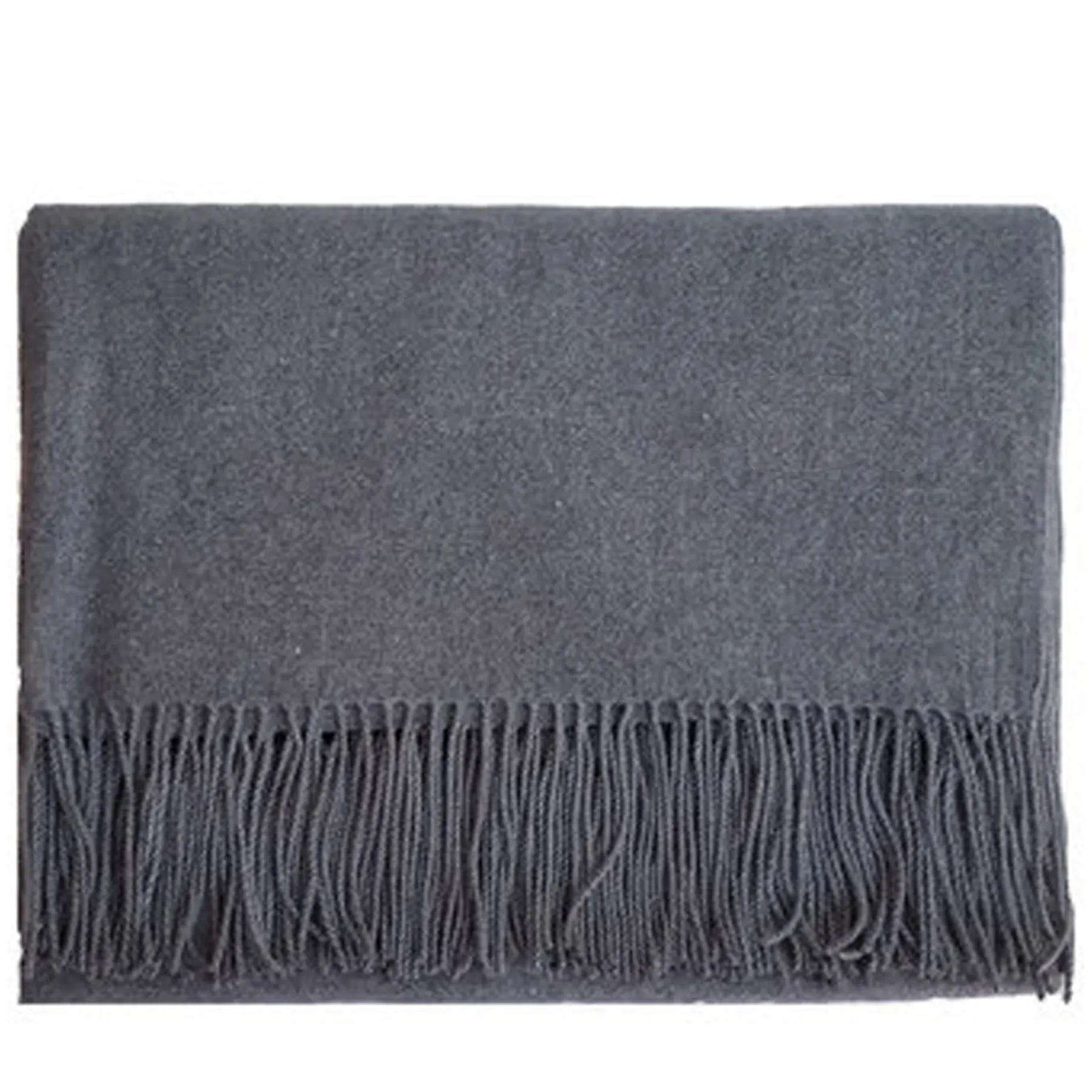 230G Winter Cashmere Scarf With Fringes 4