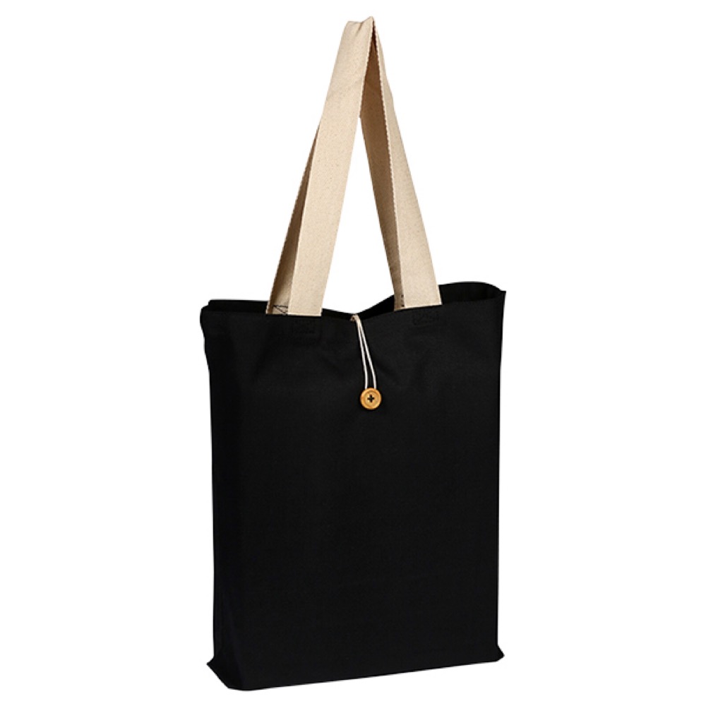 Colorful Canvas Button Tote, custom tote bag with logo imprint 4