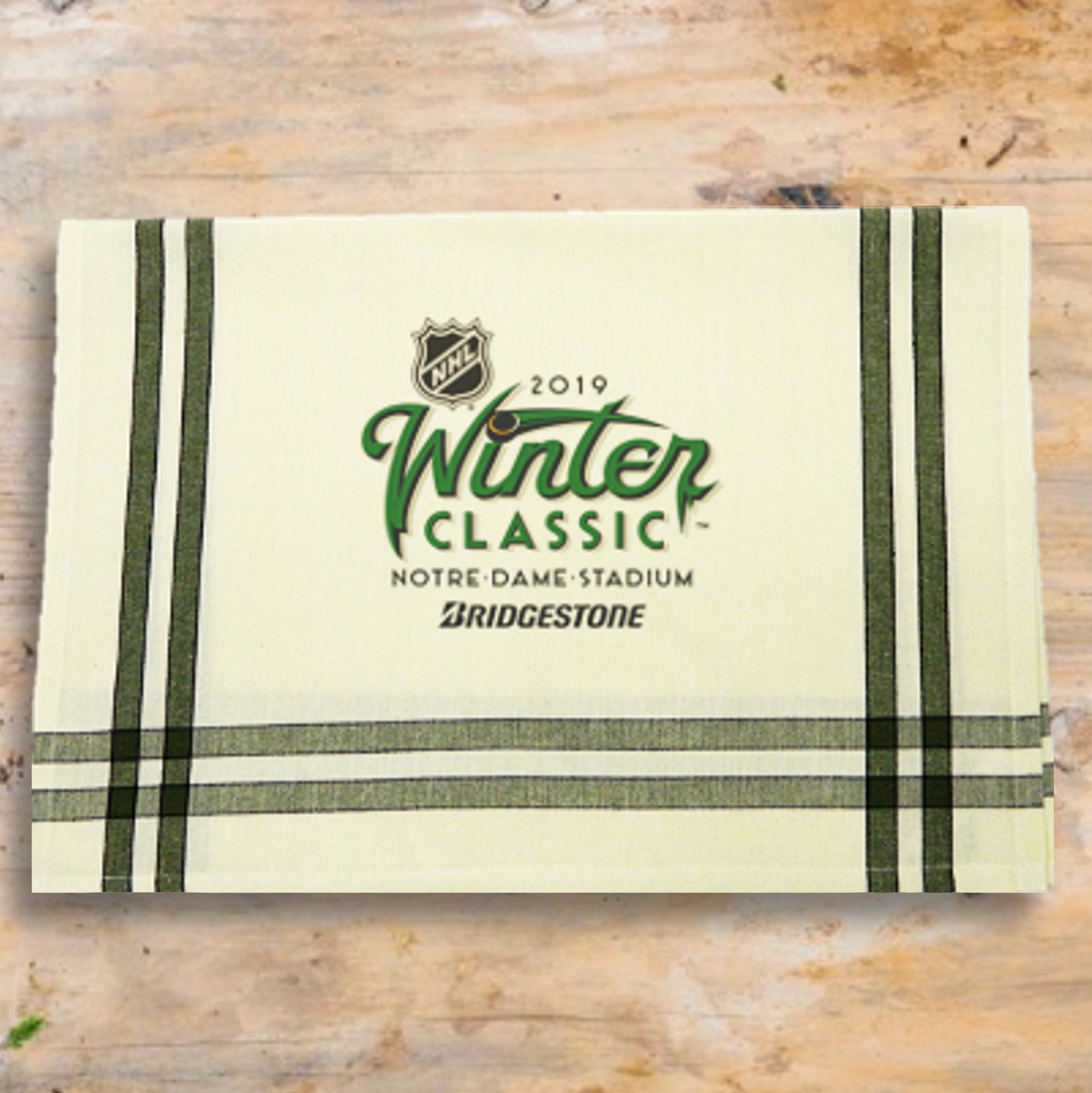 Sage/Black Double Stripe Kitchen Towel - 20"x28" 7