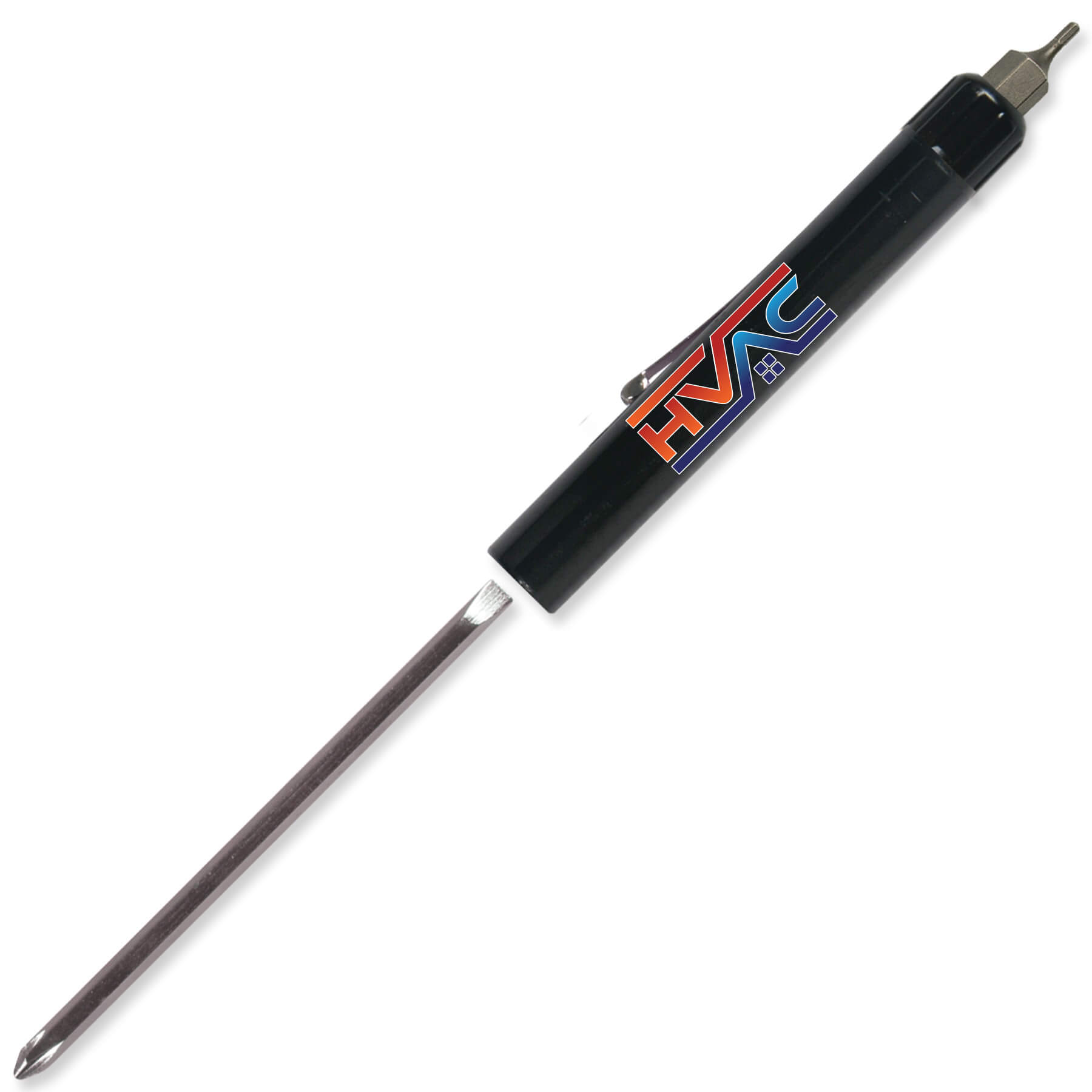 Pocket Screwdriver Reversible Flat Blade + Hex Bit Top 14
