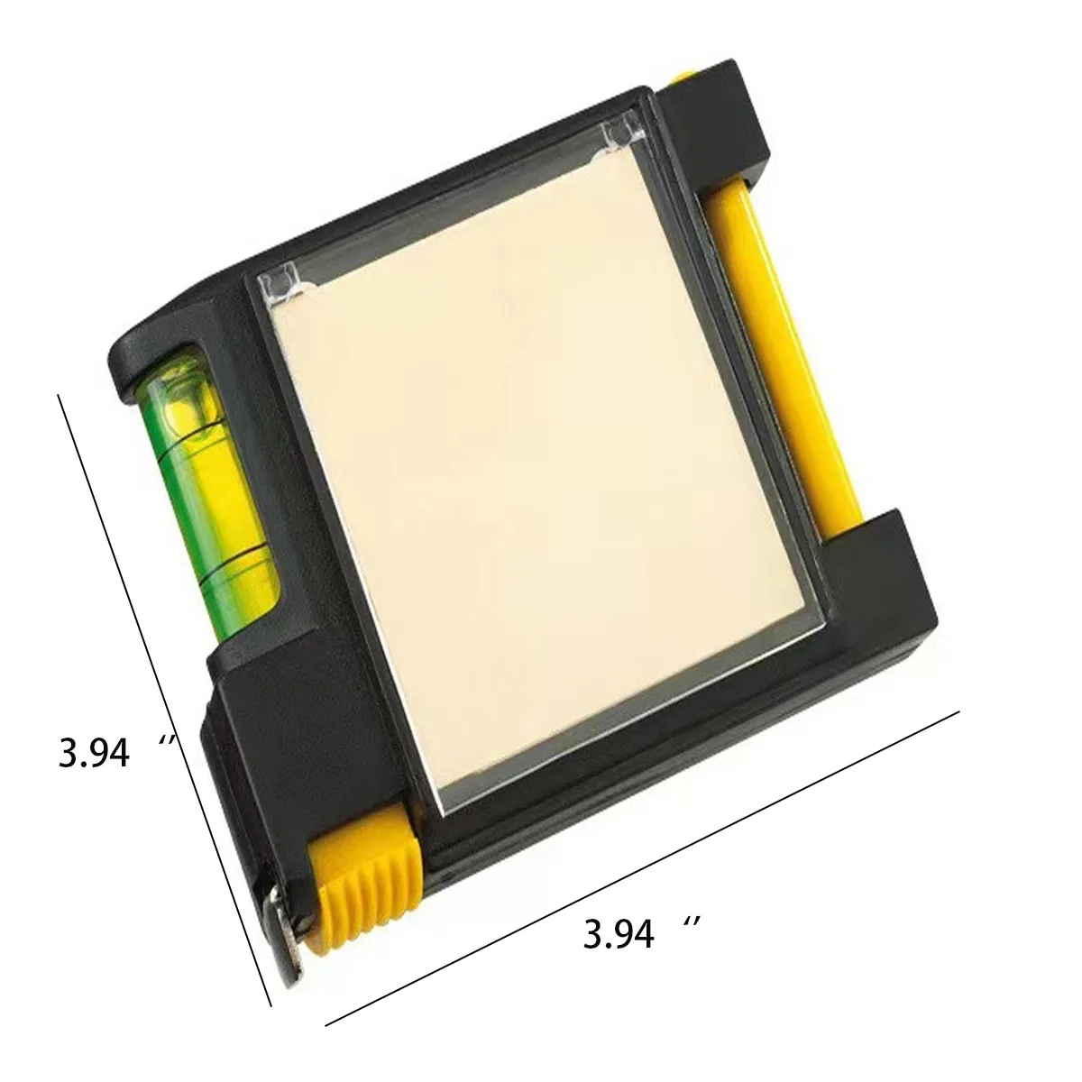 Steel Tape Measure with Spirit Level Note Memo Pad And Pen 3