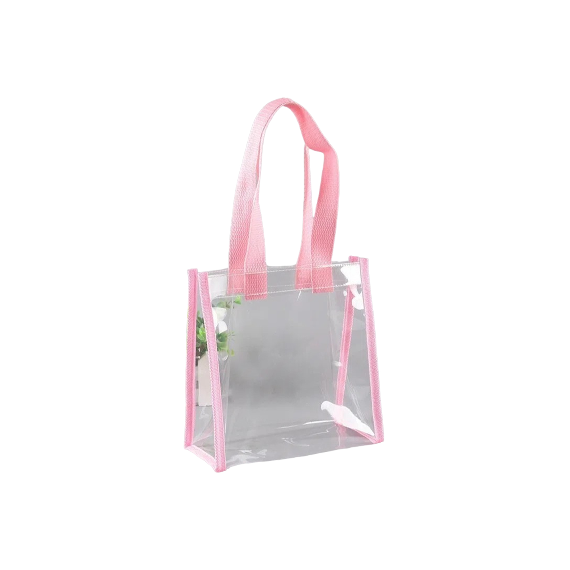 Transparent Polyvinyl Chloride Stadium Tote 11.9" x 11.9" x 6" 4
