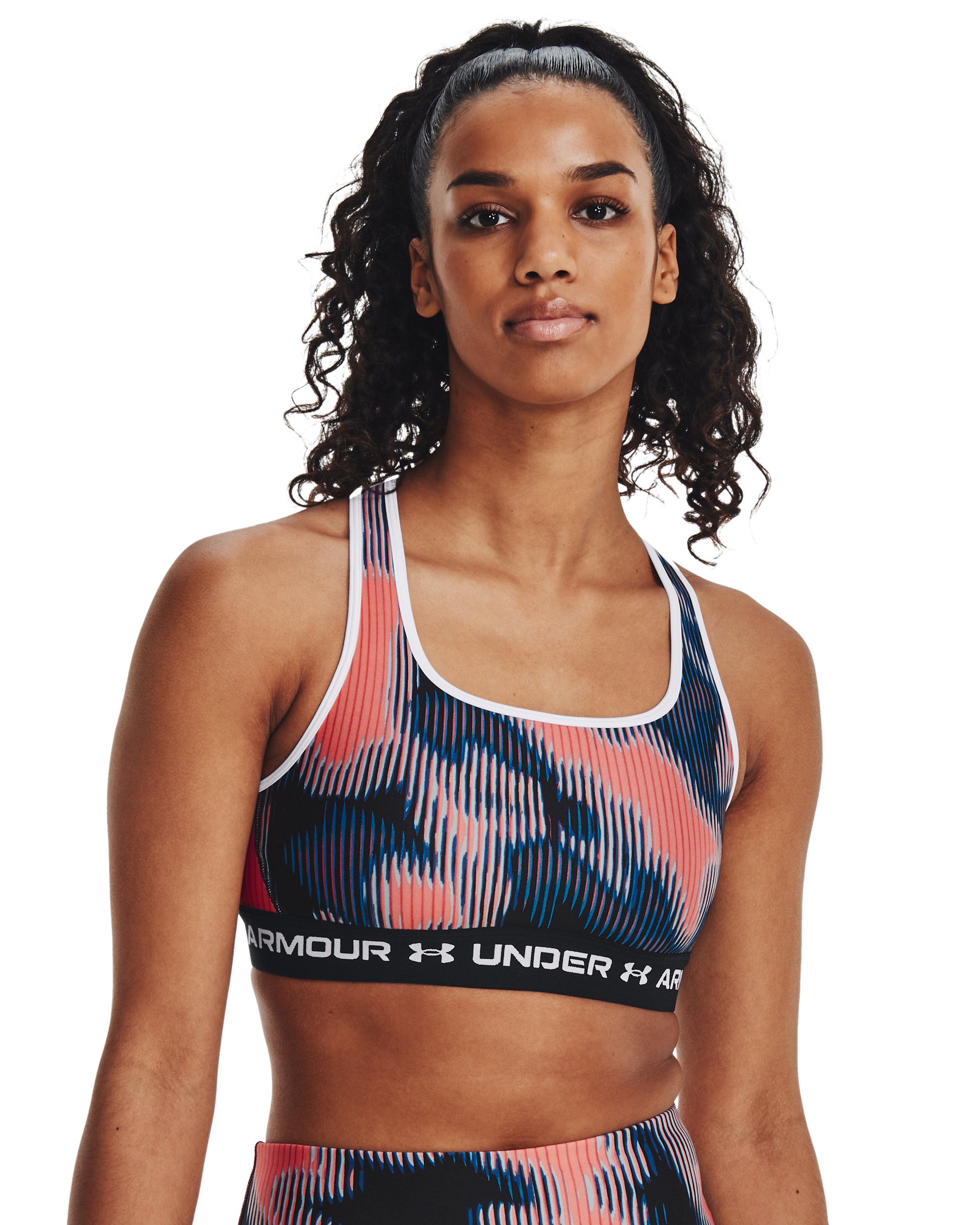 Crossback Mid Printed Women's Sports Bra 4
