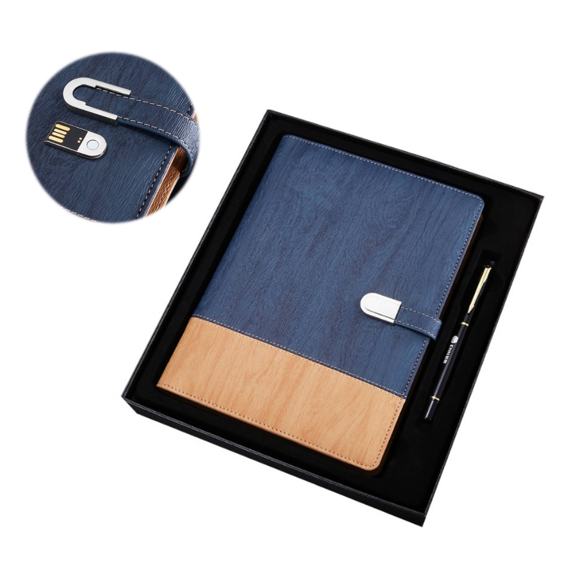 Notebook w/Power Bank & Flash Drive/Pen Gift Set 6