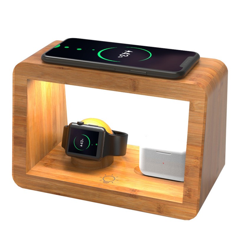 15W Fast Wireless Charger Night Light with 3 Color & Adjustable Brightness 4