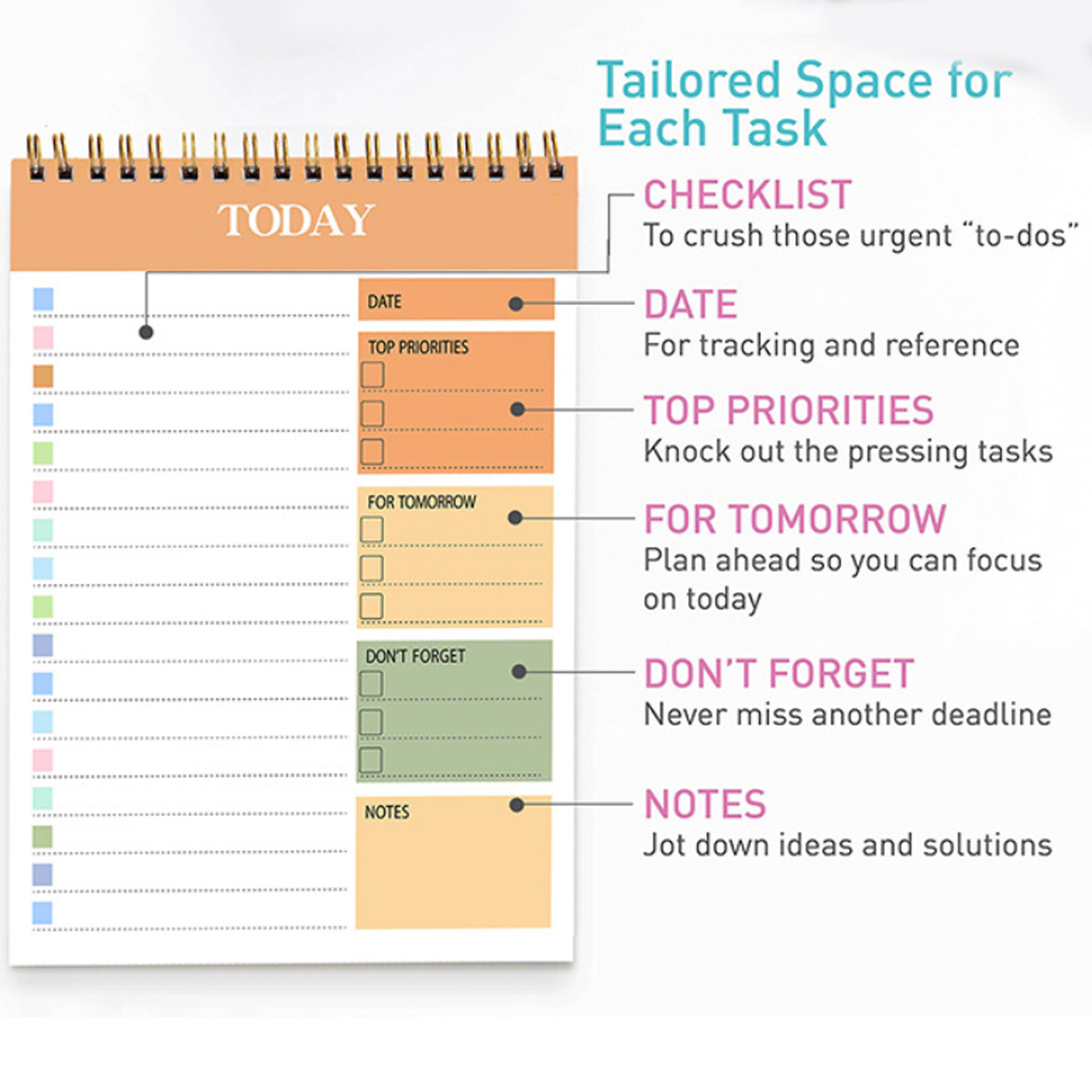 A5 Time Management Plan Notebook 5