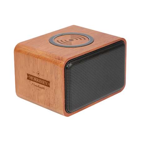 Wood Bluetooth Speaker with Wireless Charging Pad 16