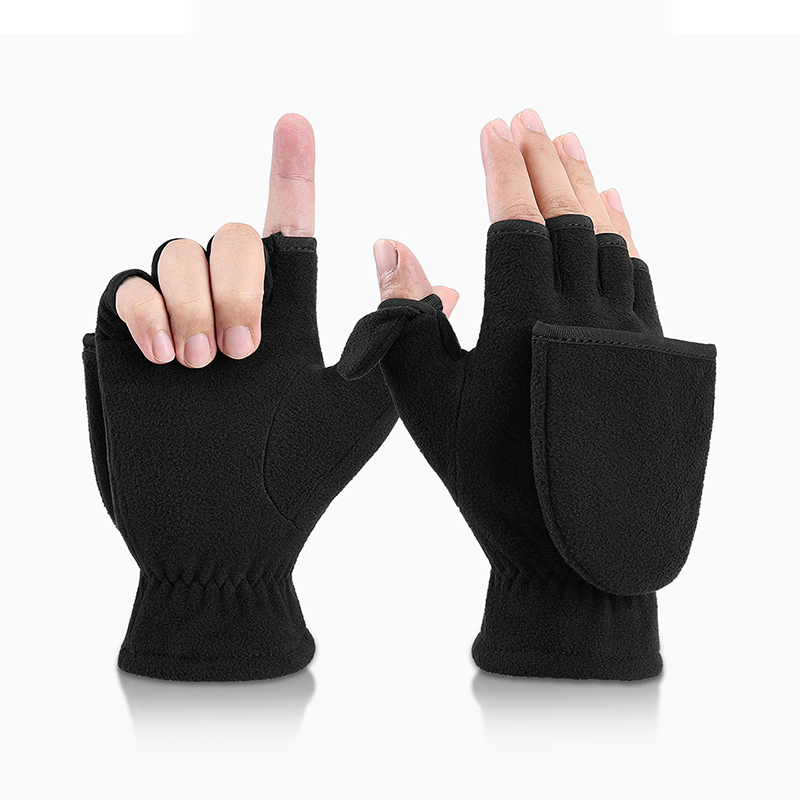 Convertible Polar Fleece Gloves Flip Top Mittens 21
