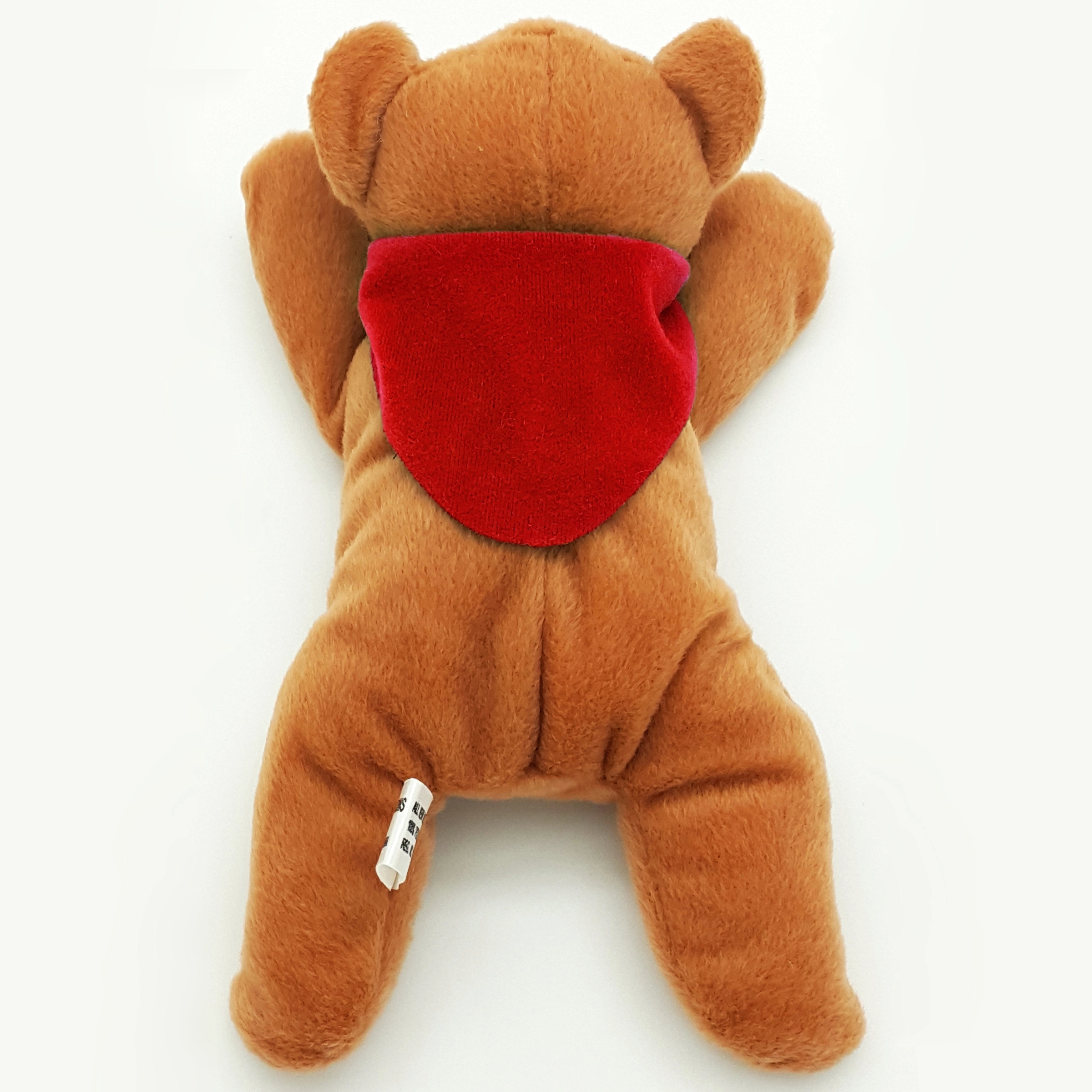 8" Laying Down Beanie Brown Bear 15