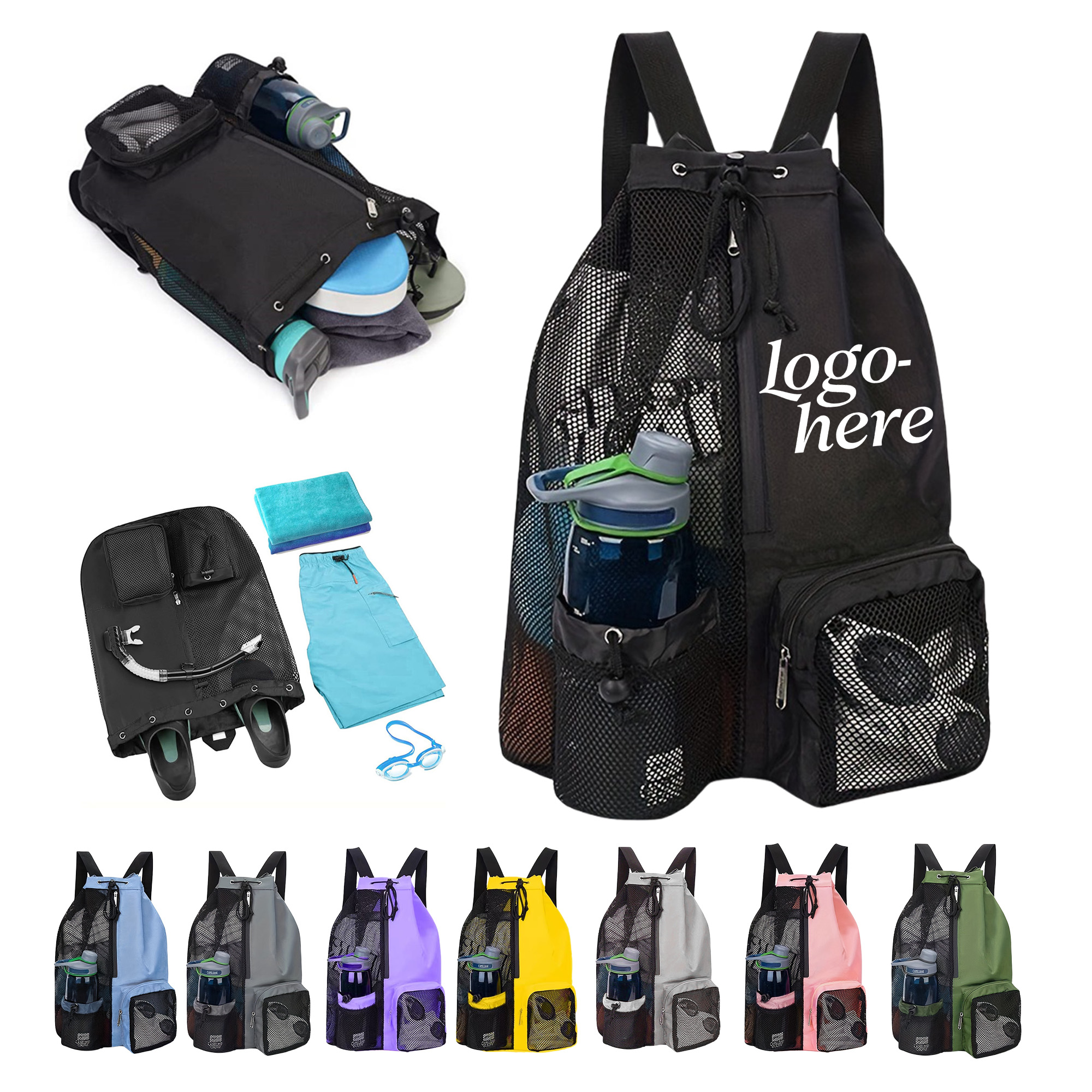 Multi-Functional Drawstring Backpack 3