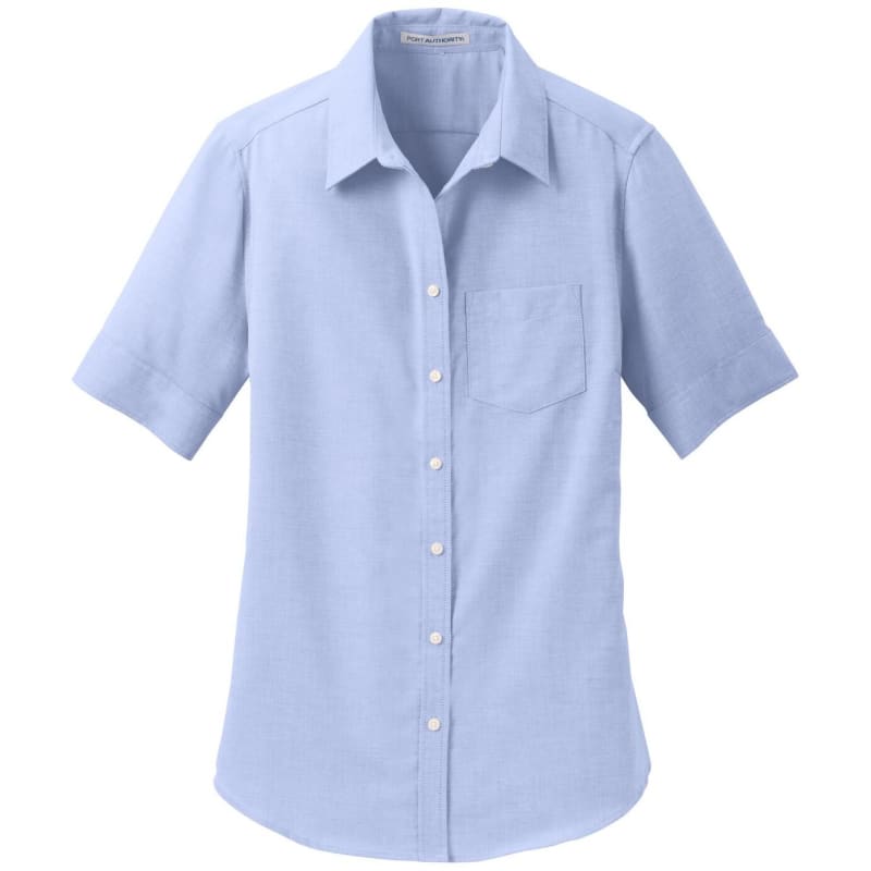 Port Authority Ladies Short Sleeve SuperPro Oxford Shirt. 4