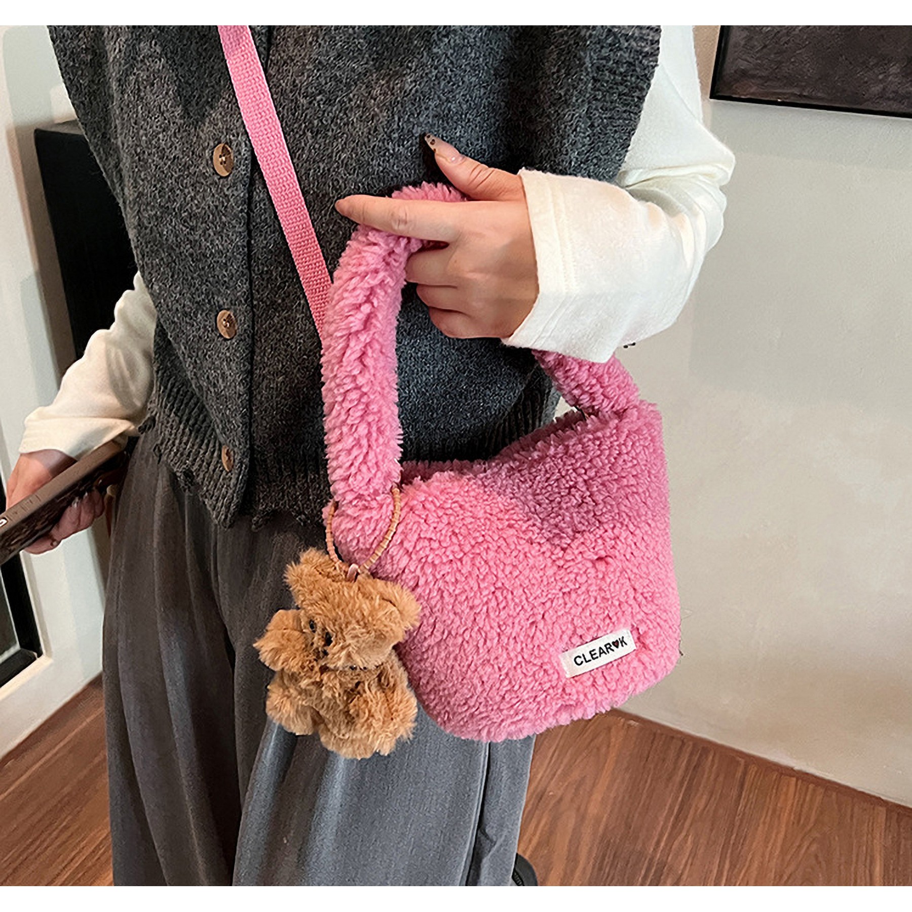 Healing Bear Pendant Plush Bag 2