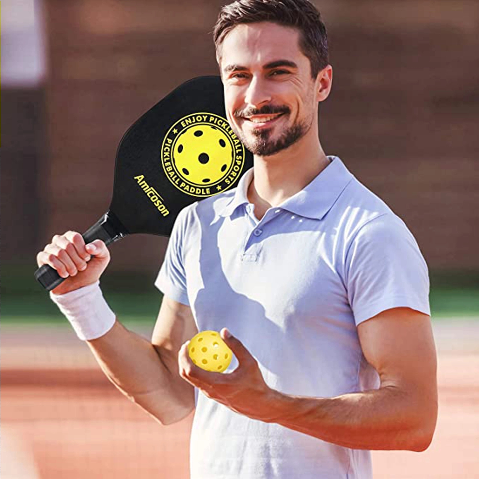Pickleball Set Includes 4 Paddles & 8 Balls 7