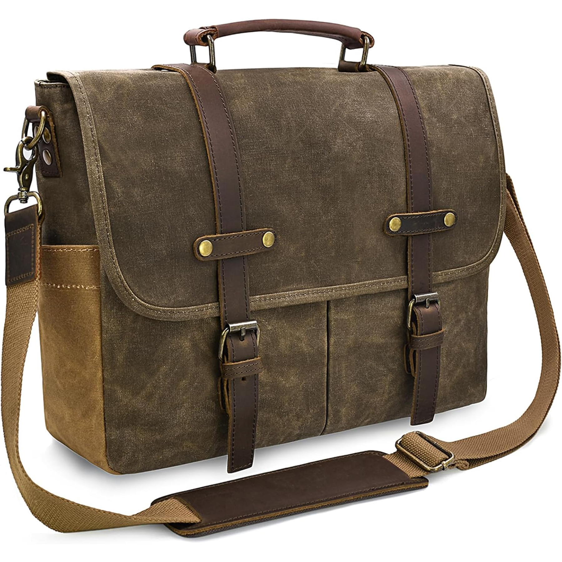 Waterproof Vintage Briefcase Shoulder Bag 5