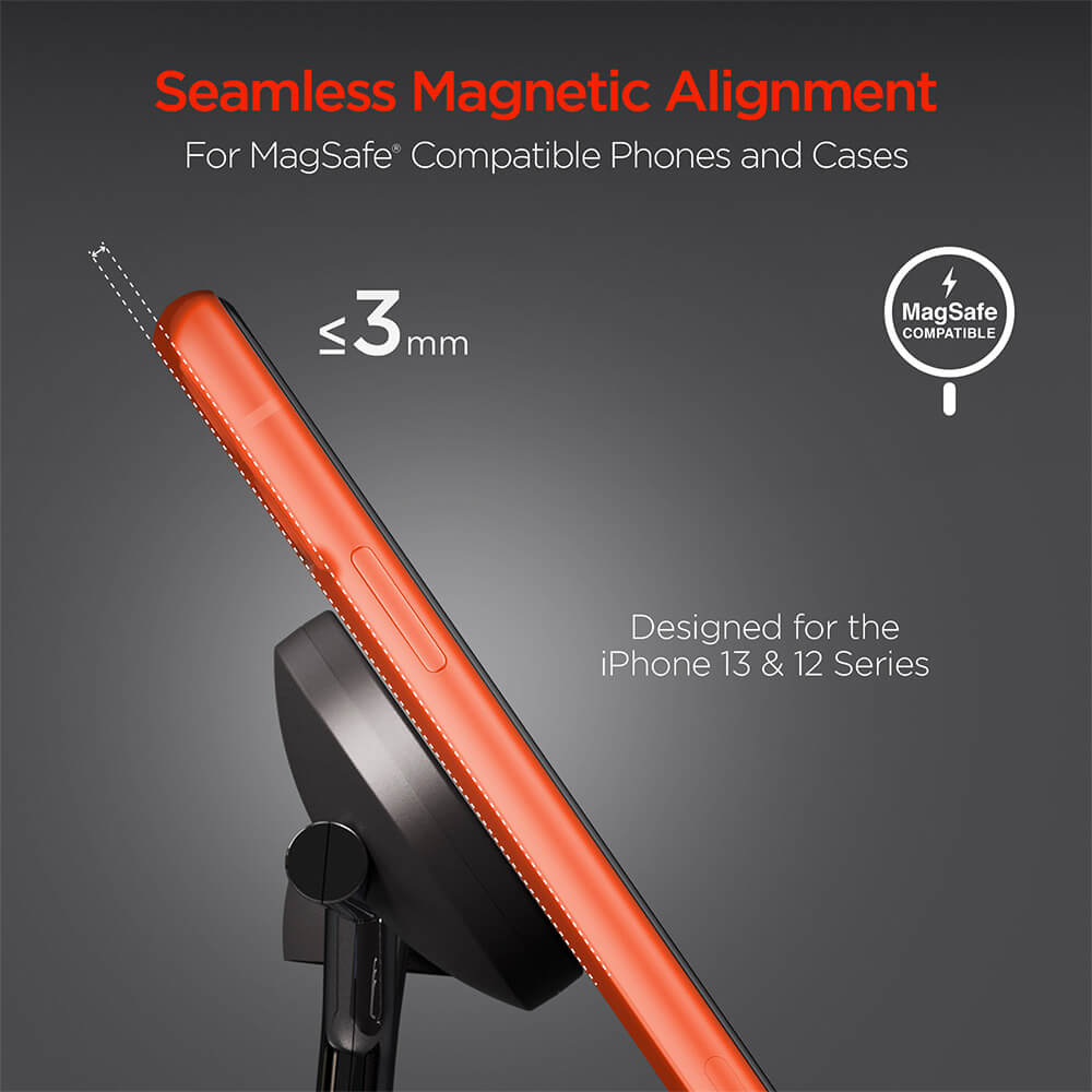 HyperGear MaxCharge 3-in-1 MagSafe Wireless Charging Stand 4