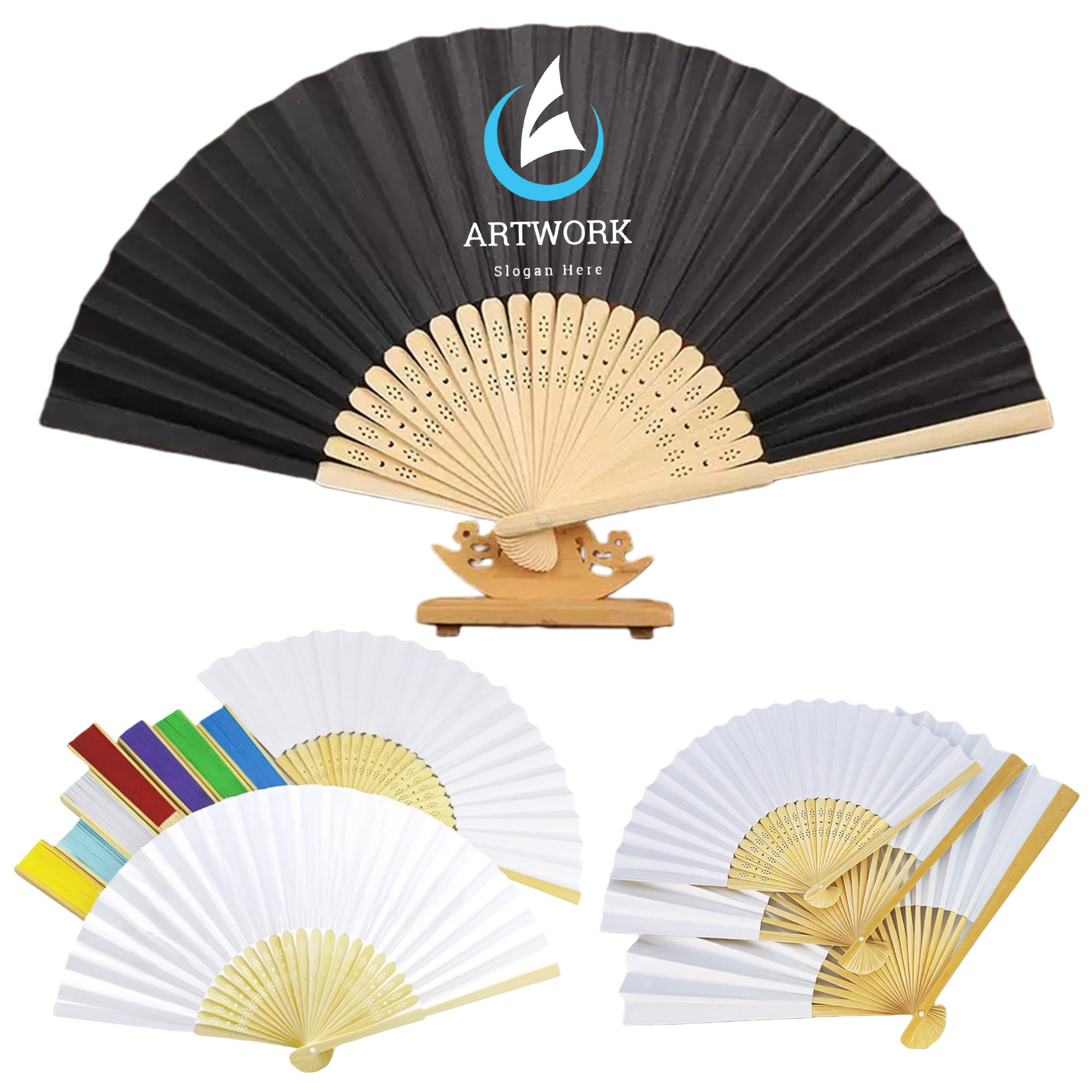 DIY Folding Paper Hand Fan 2