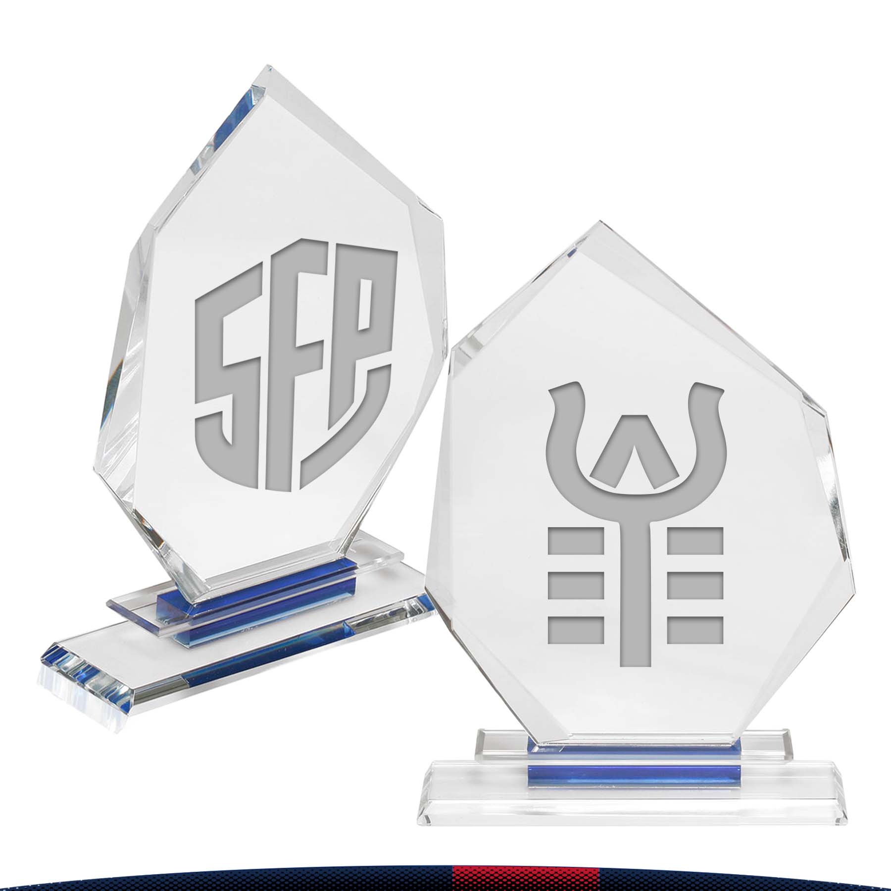 Slanted Heptagon Crystal Awards 5