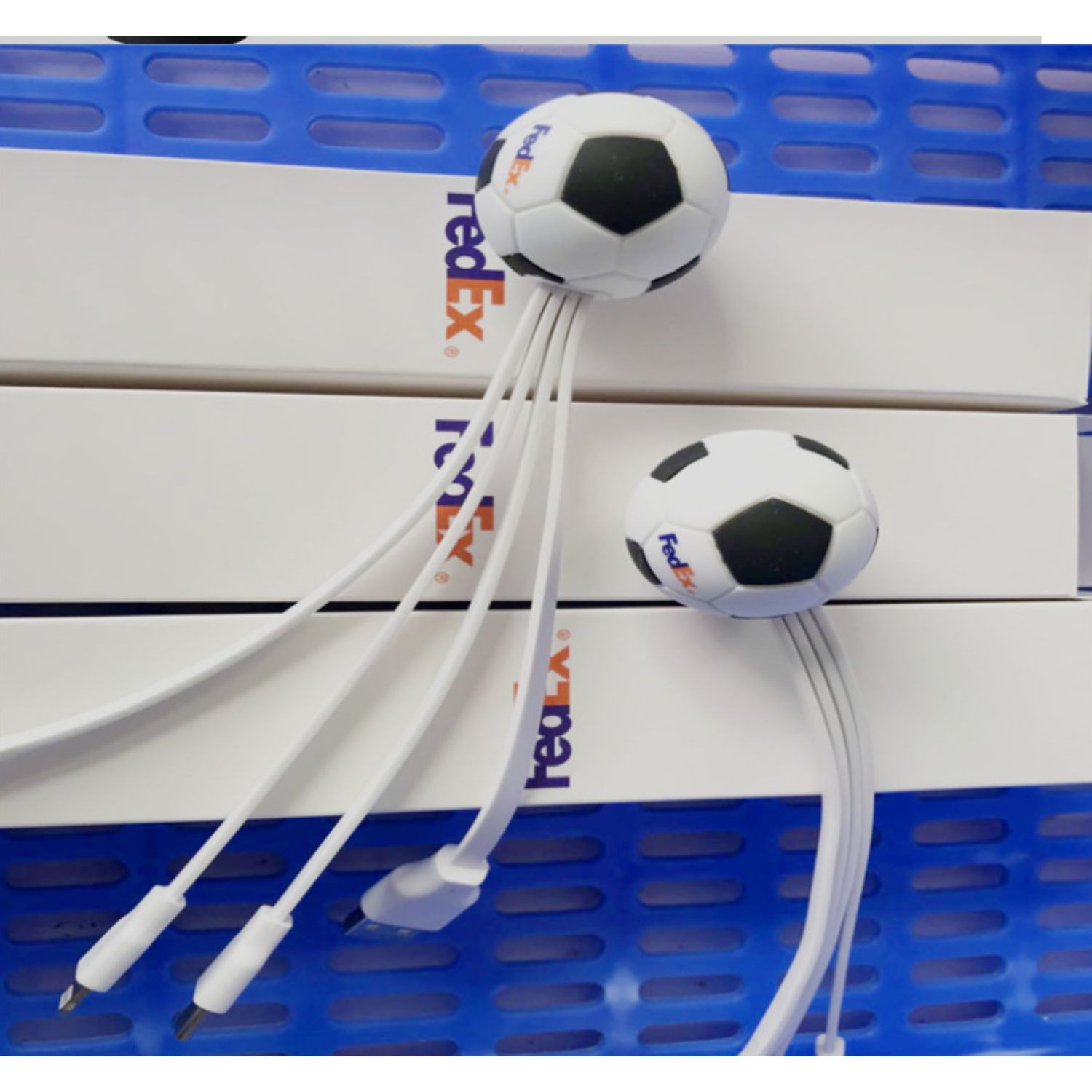 Soccer Style PVC 4-IN-1 USB Adapter 1
