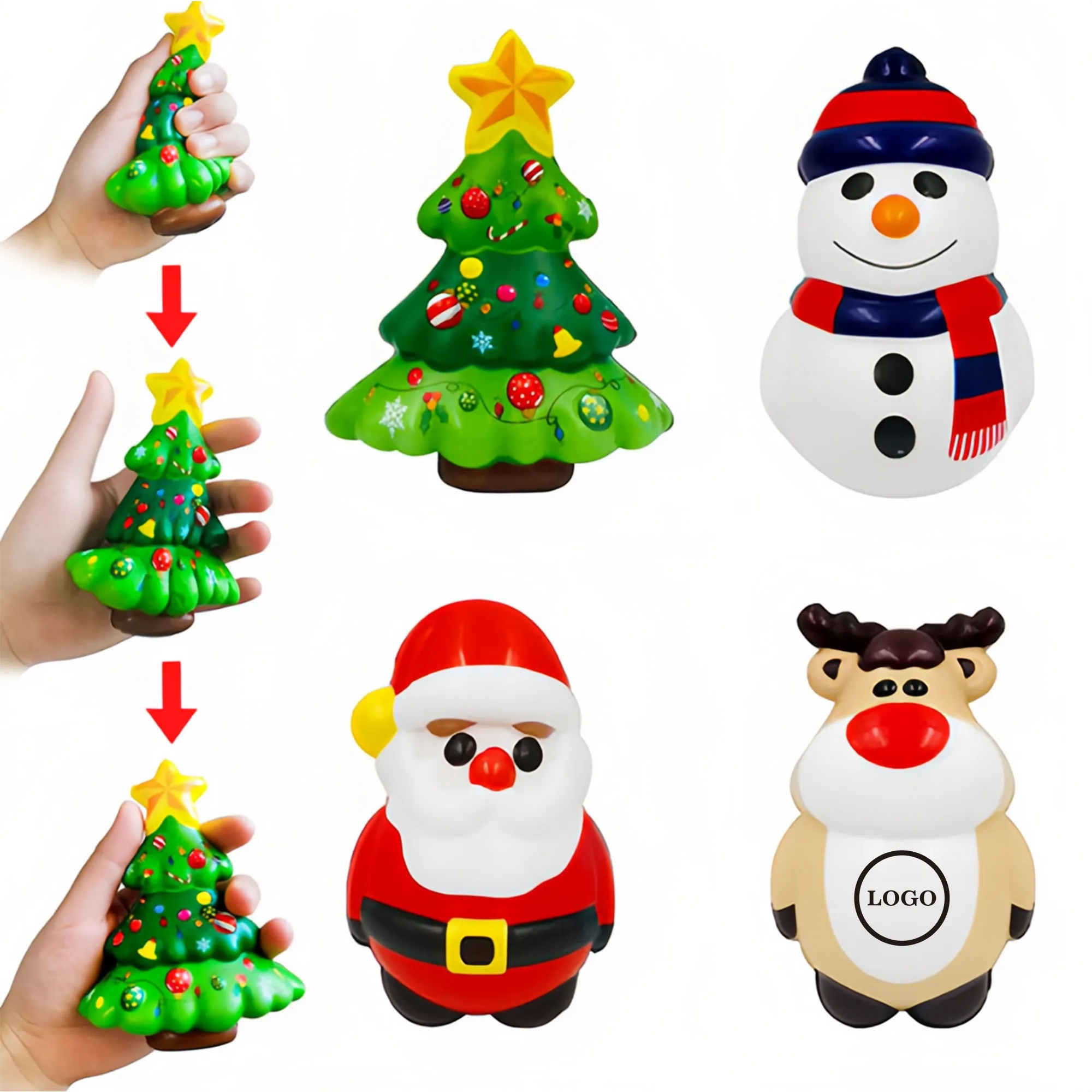 Christmas-Themed Stress Relief Foam Toys 2
