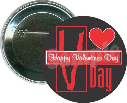 V day, Happy Valentines Day Button 1