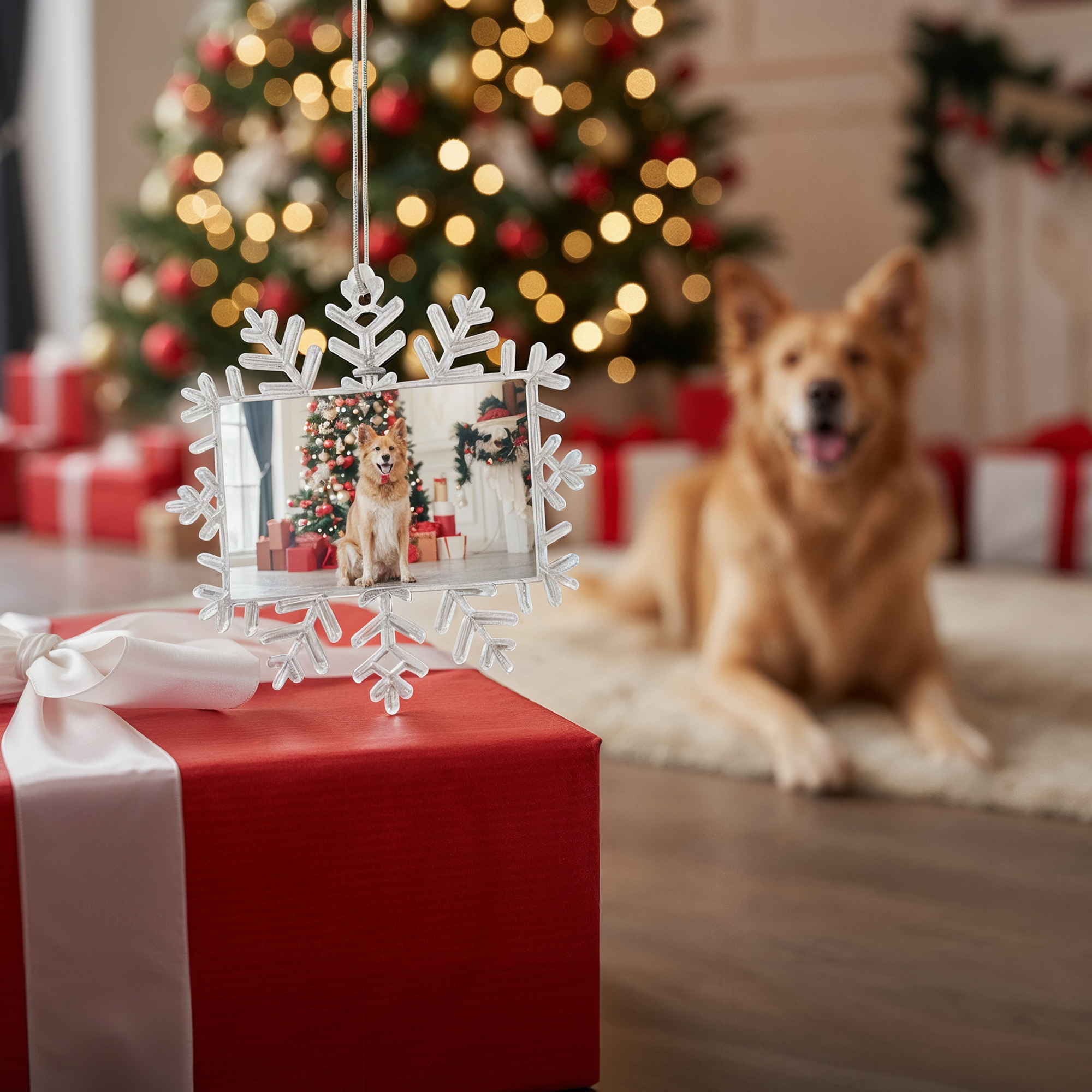 Custom Snowflake Ornaments – Personalized Clear Photo Decorations for Holiday Gifting 6