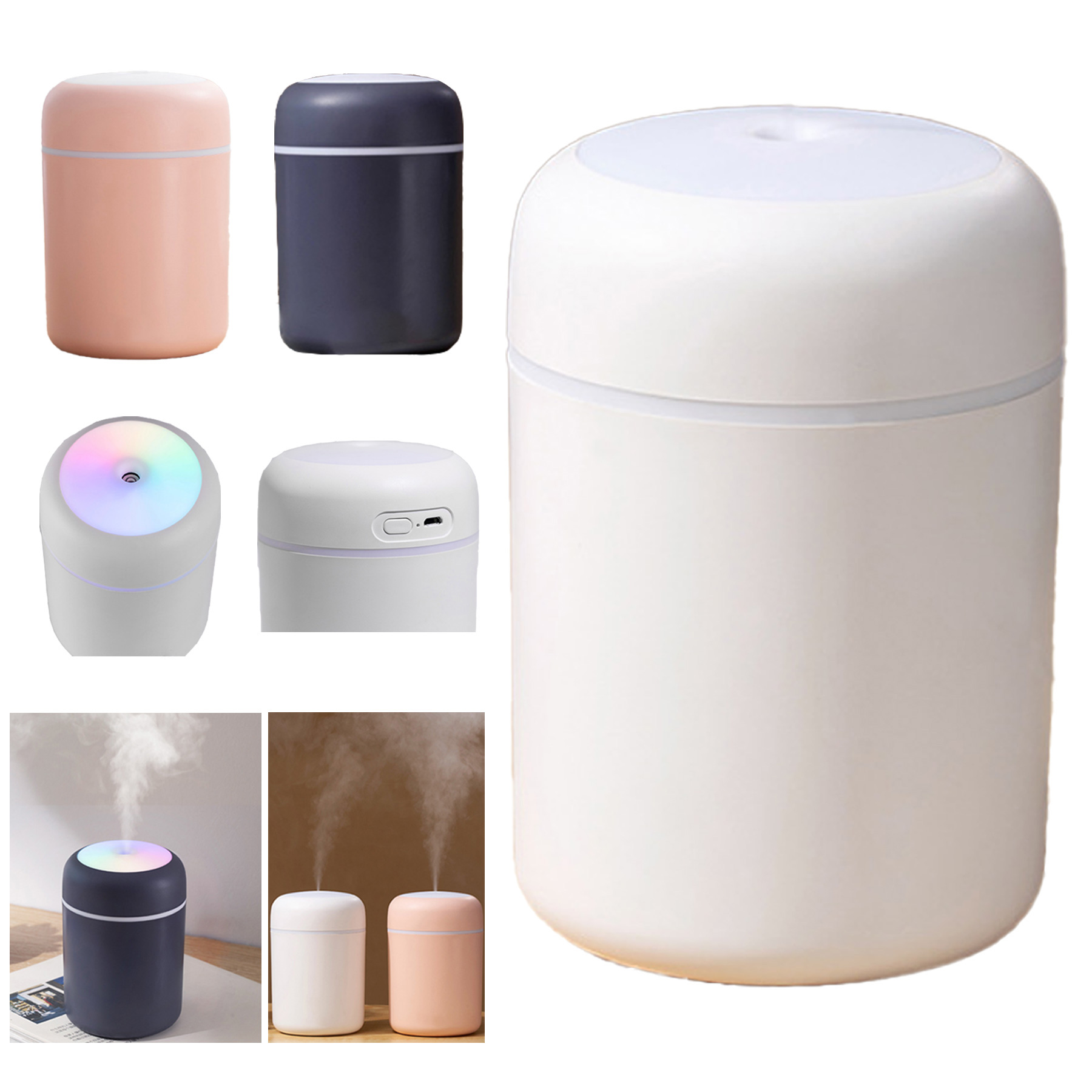 300ml Portable USB Humidifier with LED Night Light 1