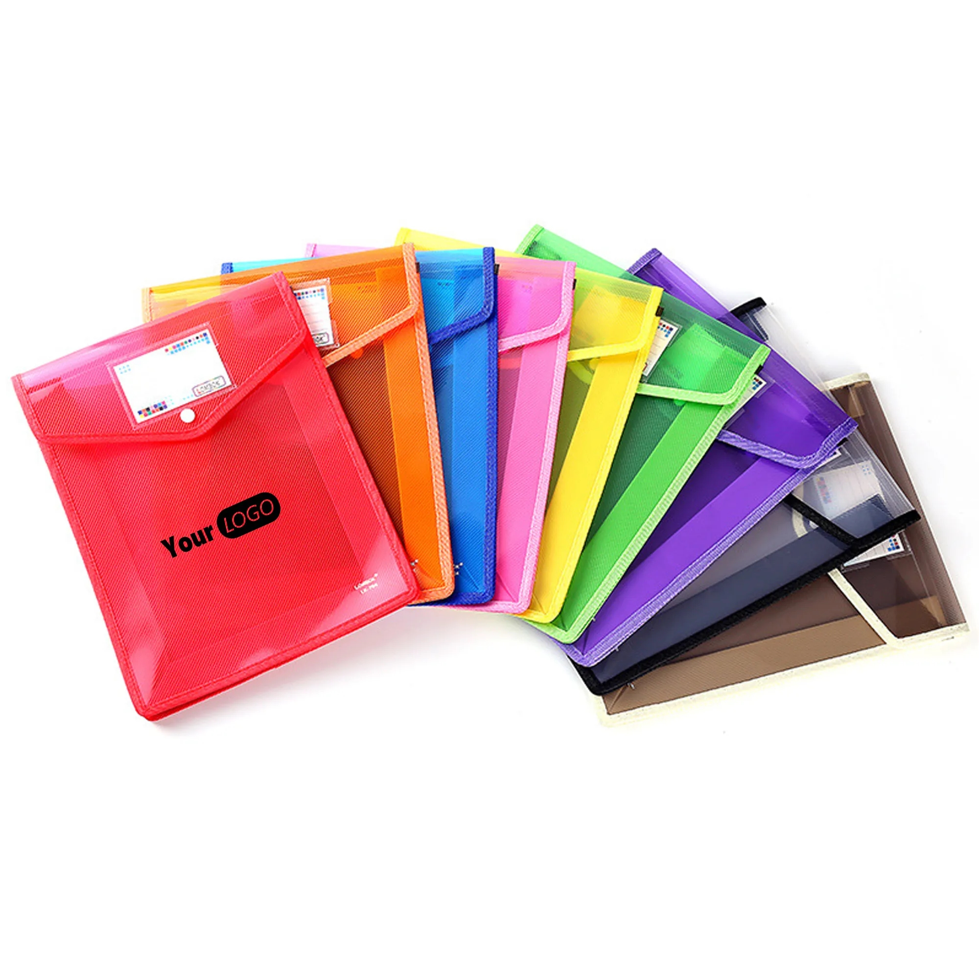 A4 Size Vertical Document Storage Bag with Snap Button 3