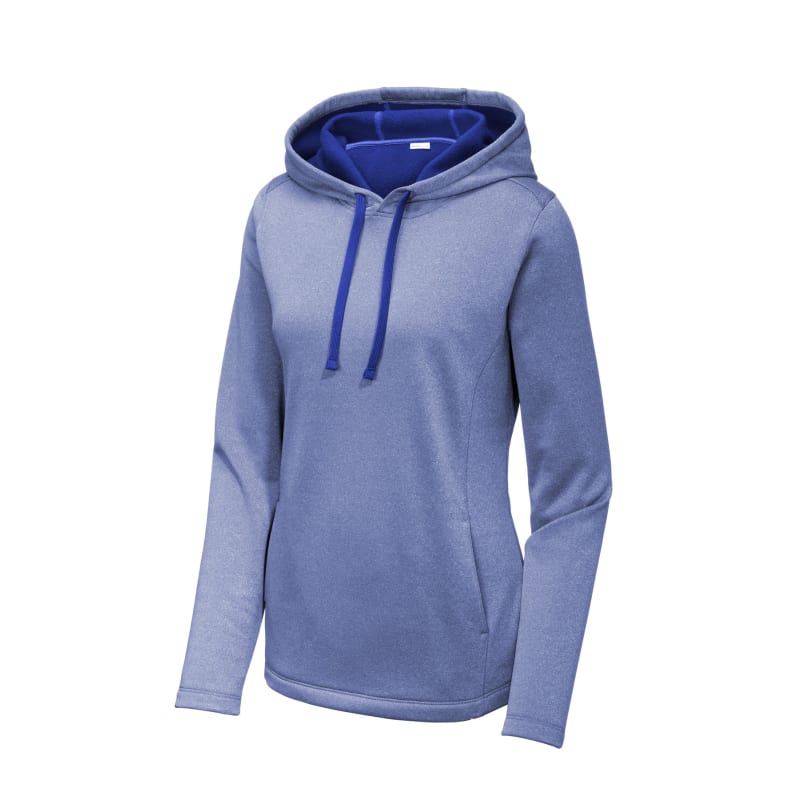Sport-Tek Women's PosiCharge Sport-Wick Heather Fleece Hooded Pullover., custom hoodie or sweatshirt with logo imprint 18
