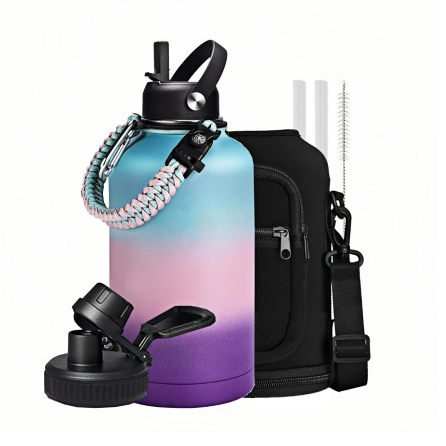 64oz Stock outdoor working camping trip vacuum thermo bottle, custom water bottle with logo imprint 9