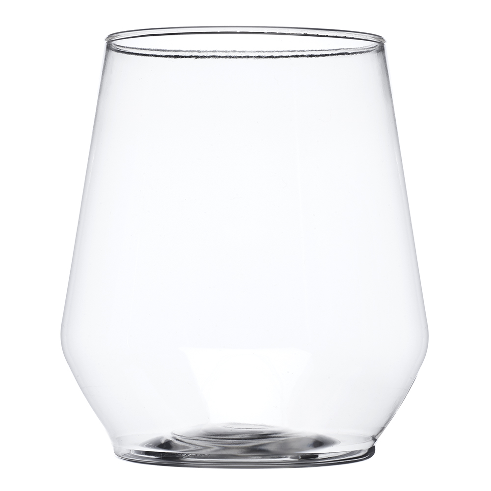 12 oz. Stemless Plastic Wine Glasses