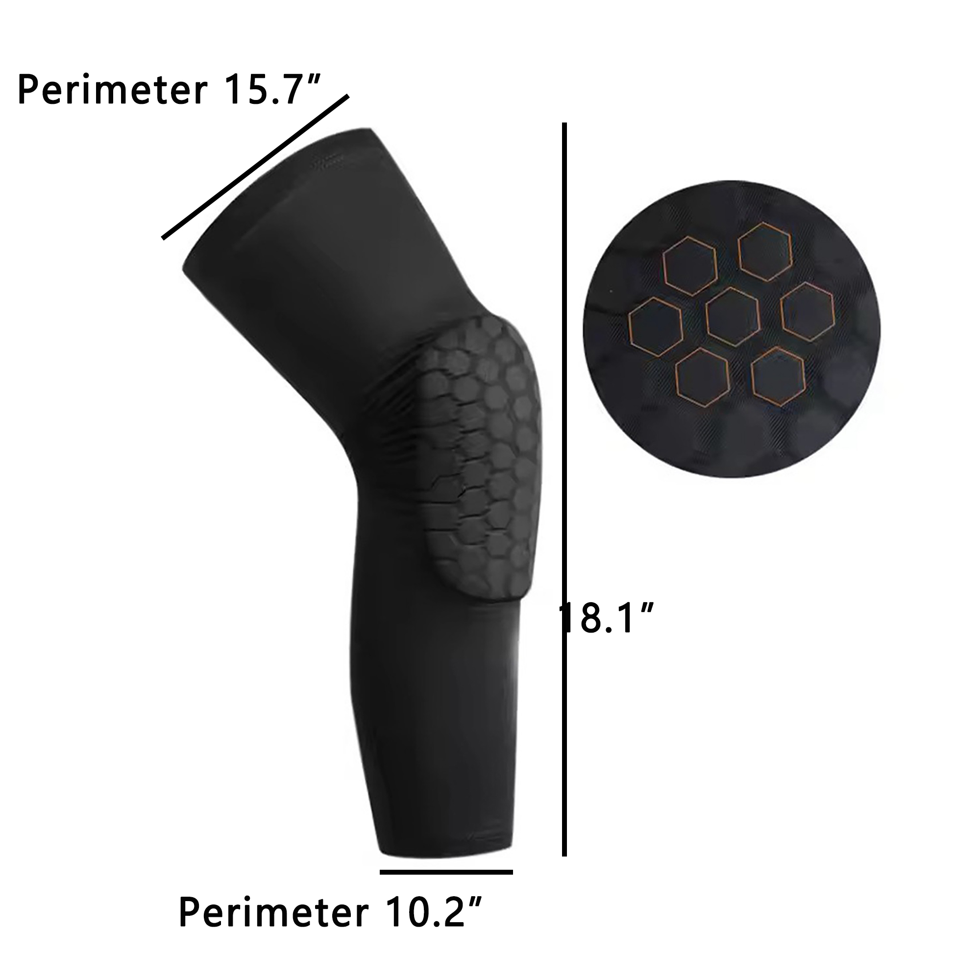Breathable Knee Compression Pad Exercise Protect 10